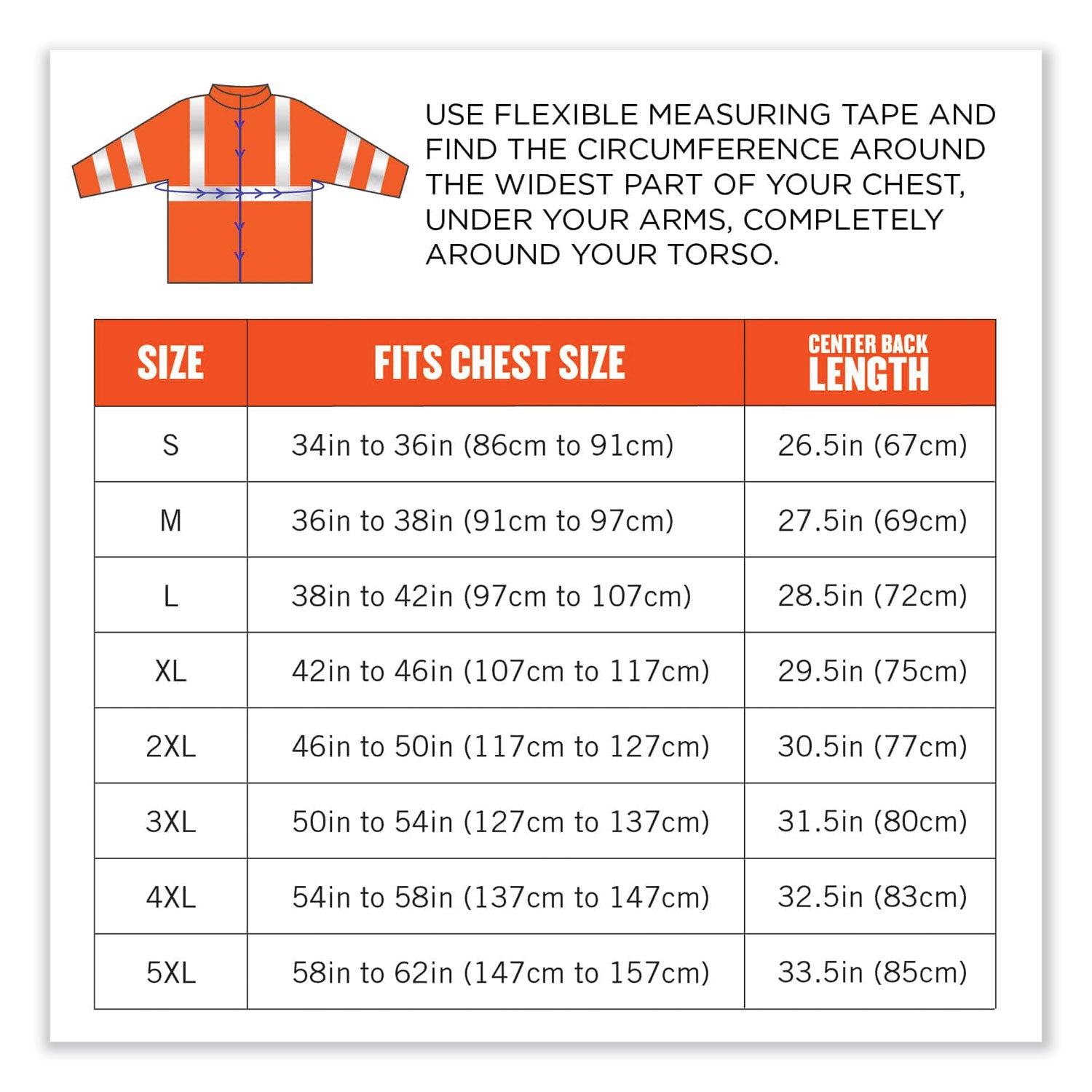 ergodyne® GloWear 8377 Class 3 Hi-Vis Quilted Bomber Jacket, Orange, 5X-Large