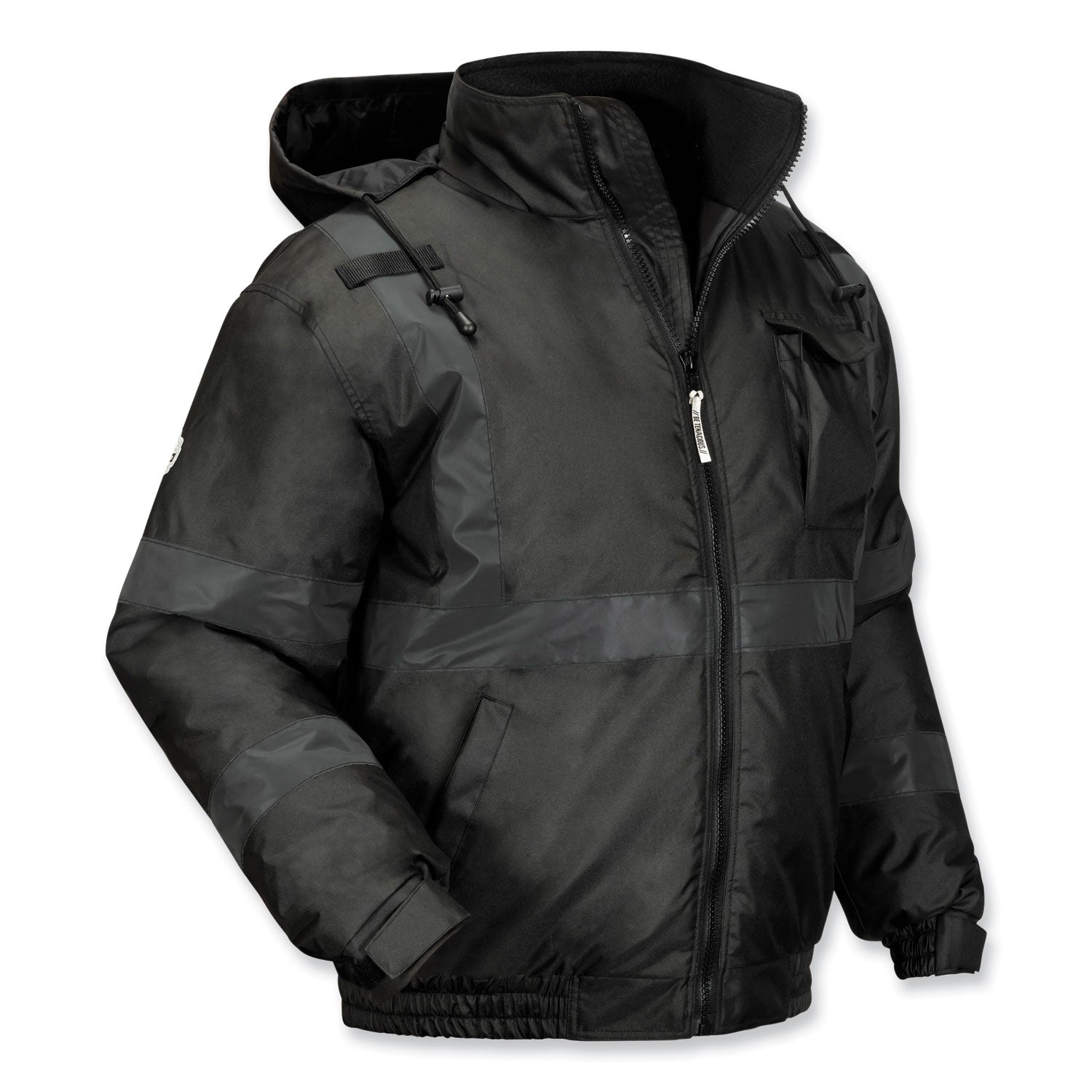 ergodyne GloWear Quilted Bomber Jacket | Med Blk