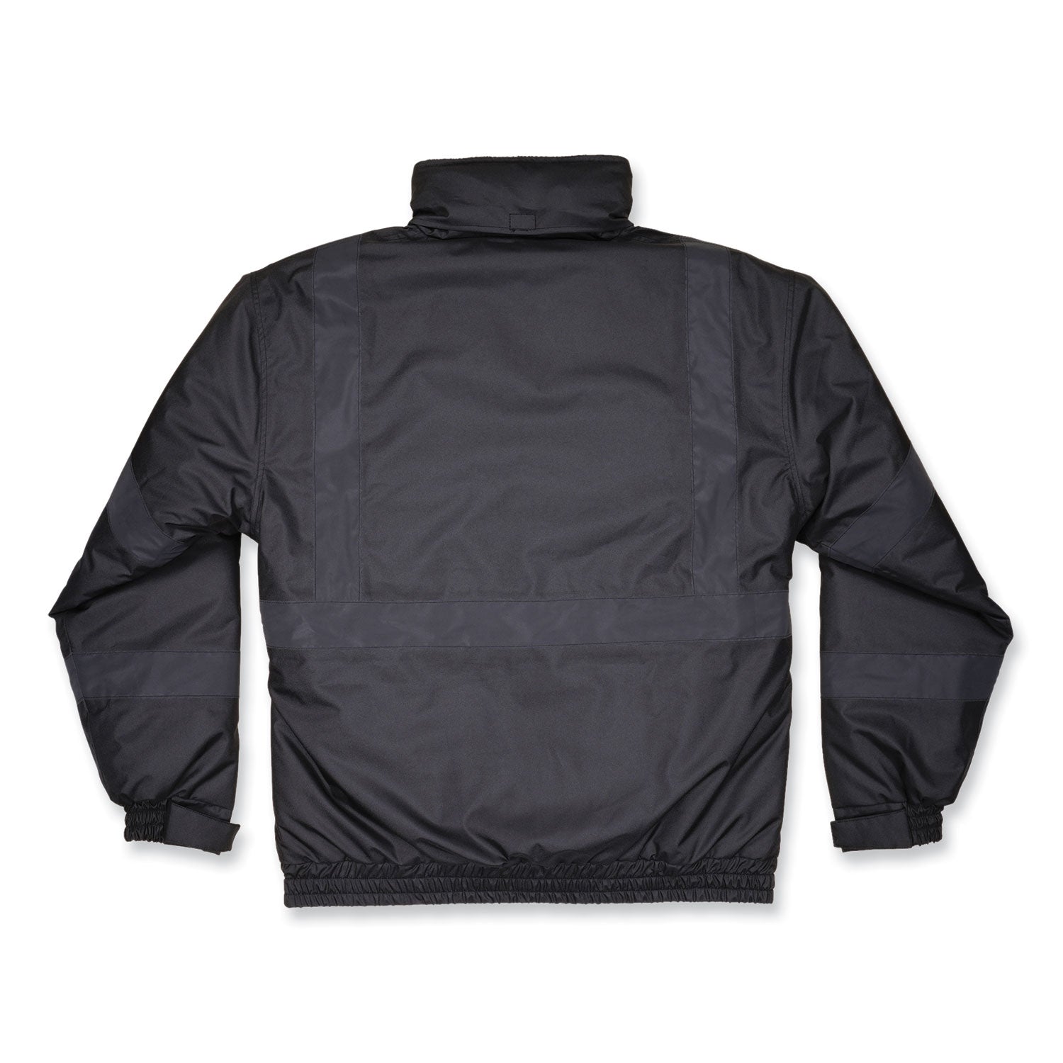 ergodyne® GloWear 8377EV Non-Certified Hi-Vis Quilted Bomber Jacket, Black, 4X-Large