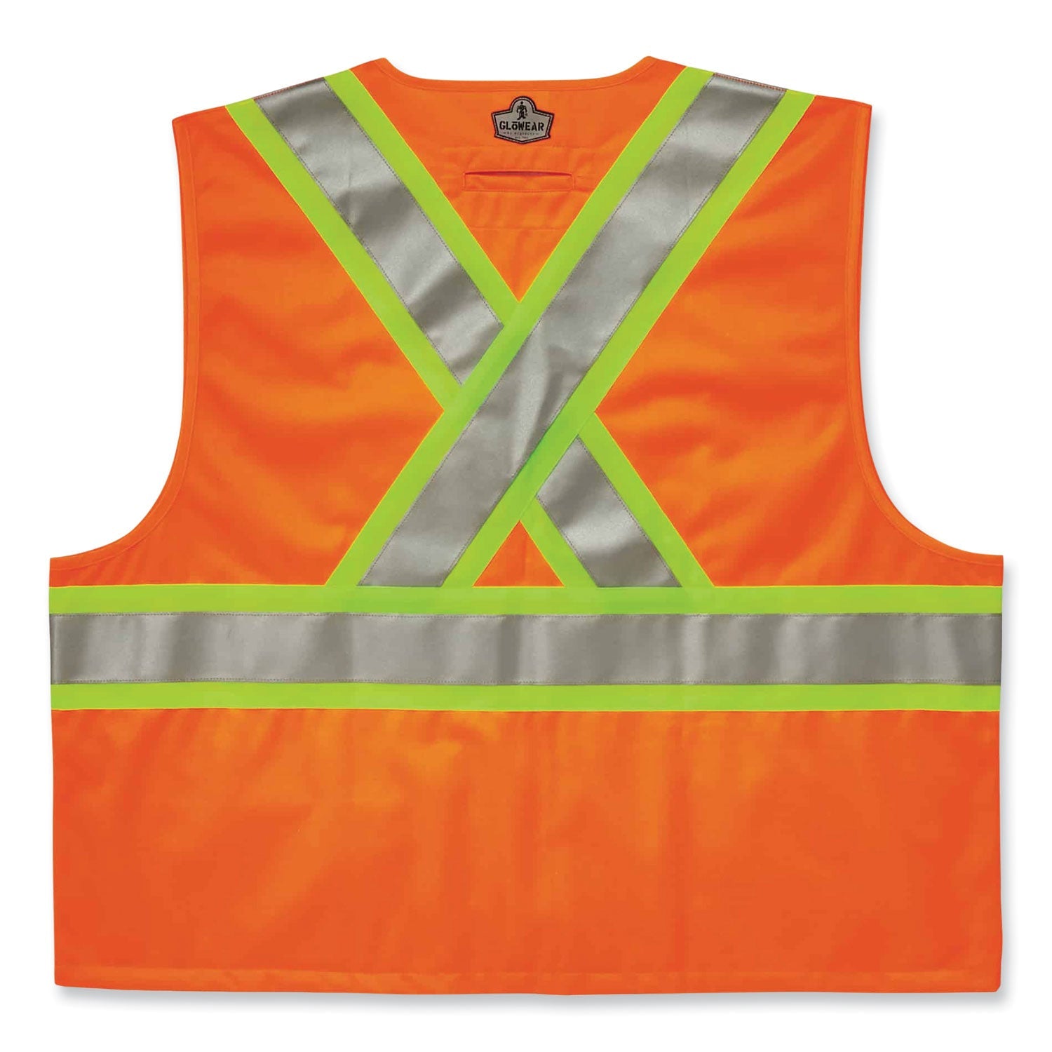ergodyne® GloWear 8235ZX Class 2 Two-Tone X-Back Vest, Polyester, 2X-Large/3X-Large, Orange