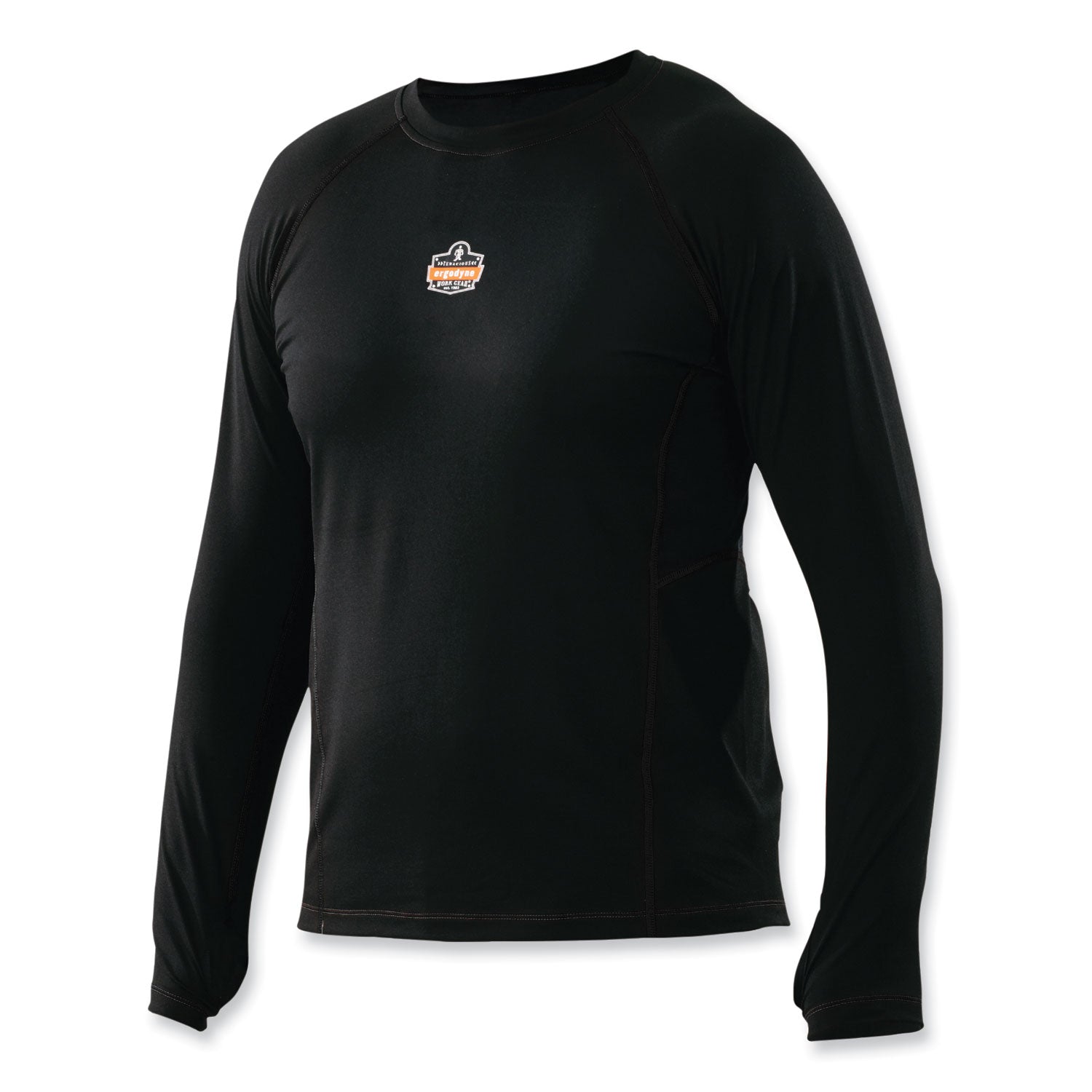 Midweight Base Layer Shirt | Long Sleeve Black 3XL