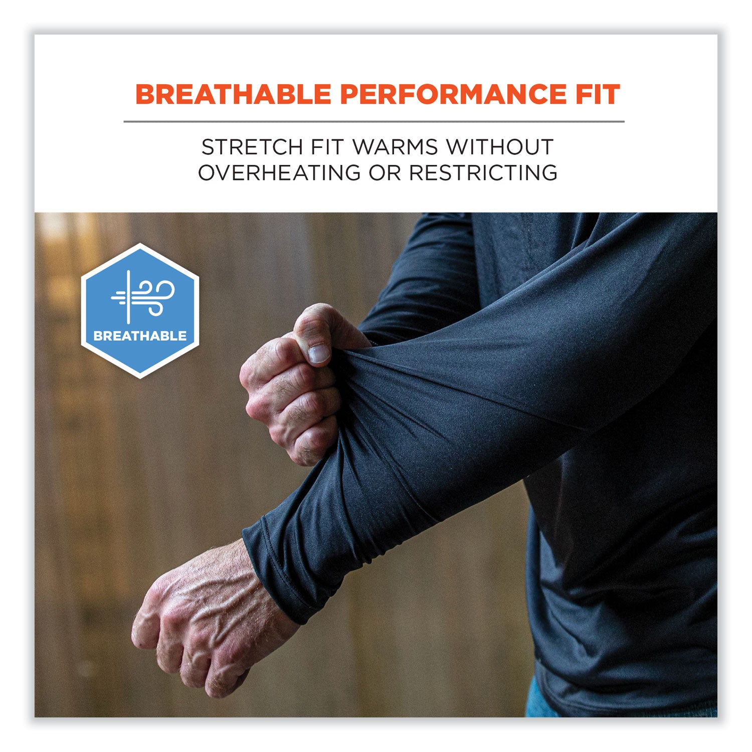 ergodyne® N-Ferno 6436 Long Sleeve Lightweight Base Layer Shirt, X-Large, Black - Bloom Skins