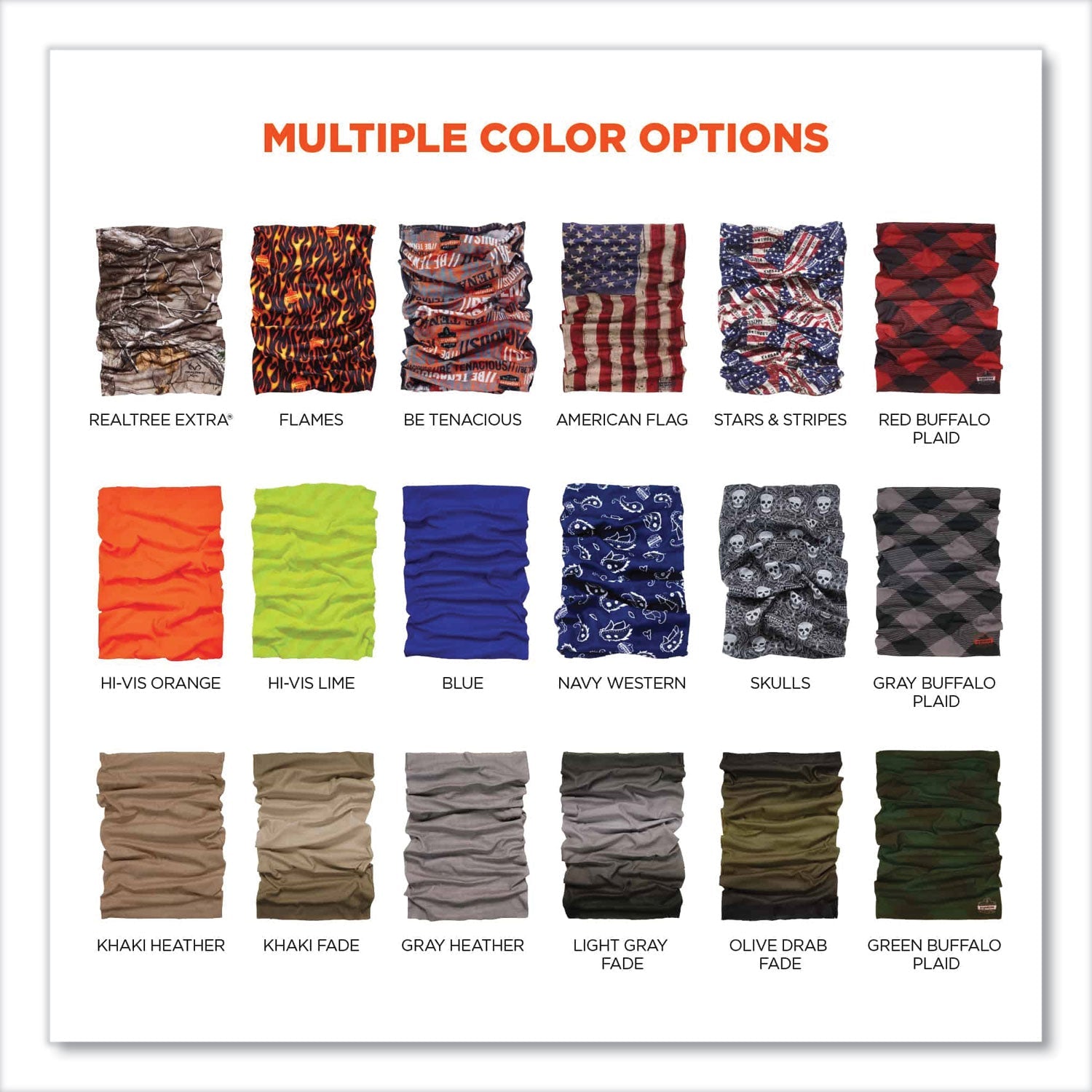 ergodyne® Chill-Its 6485 Multi-Band, Polyester, One Size Fits Most, Blue