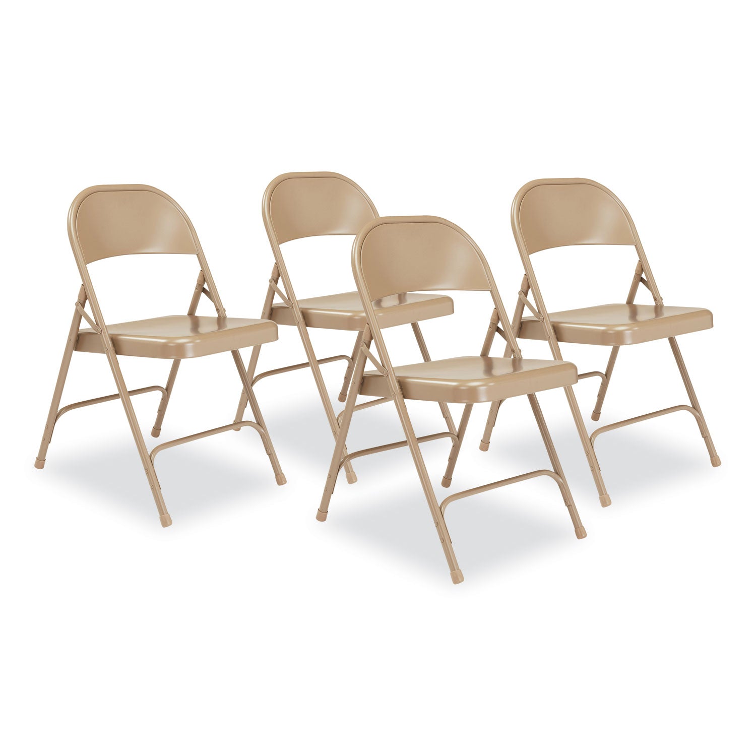 50 Series All-Steel Folding Chair | Beige, 4/Carton
