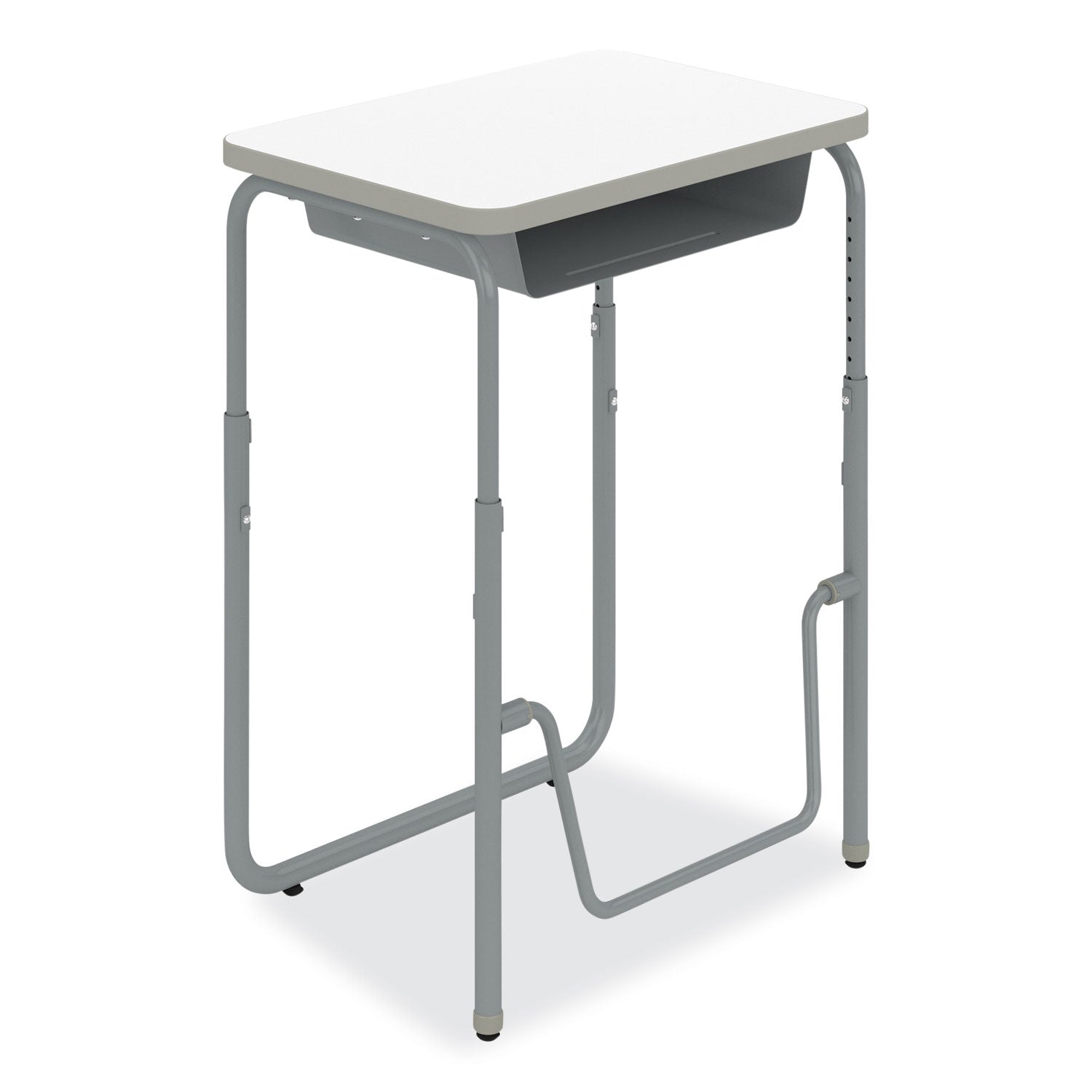 Height-Adjustable Student Desk | Dry Erase