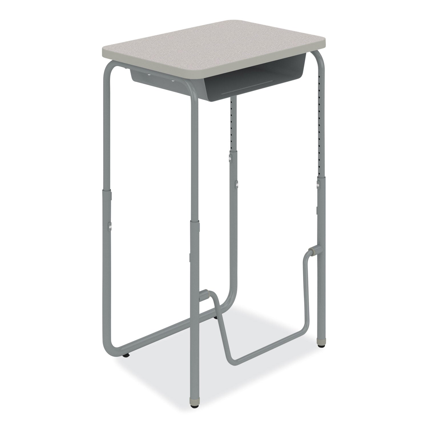 Height-Adjustable Student Desk | Dry Erase Top