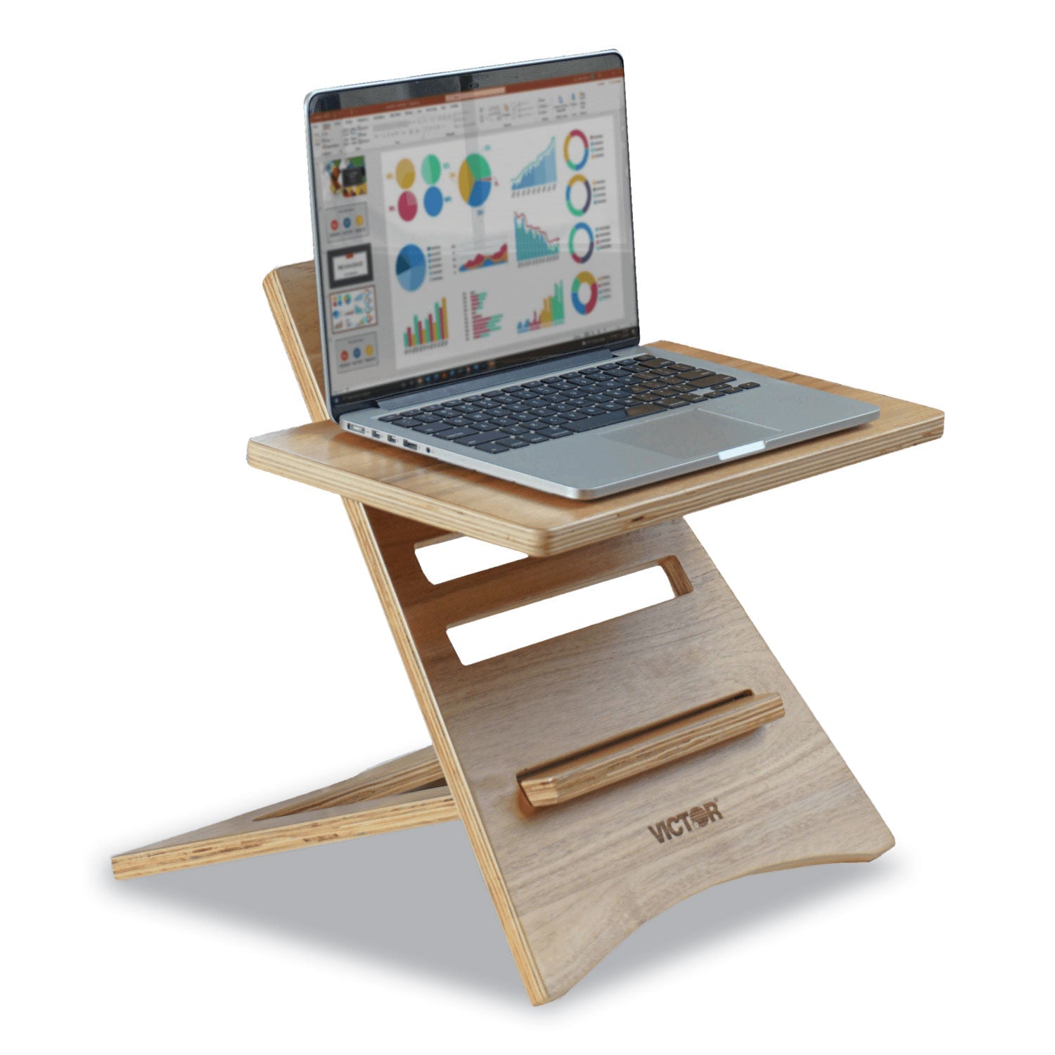 High Rise Acacia Wood Laptop Riser | Brown