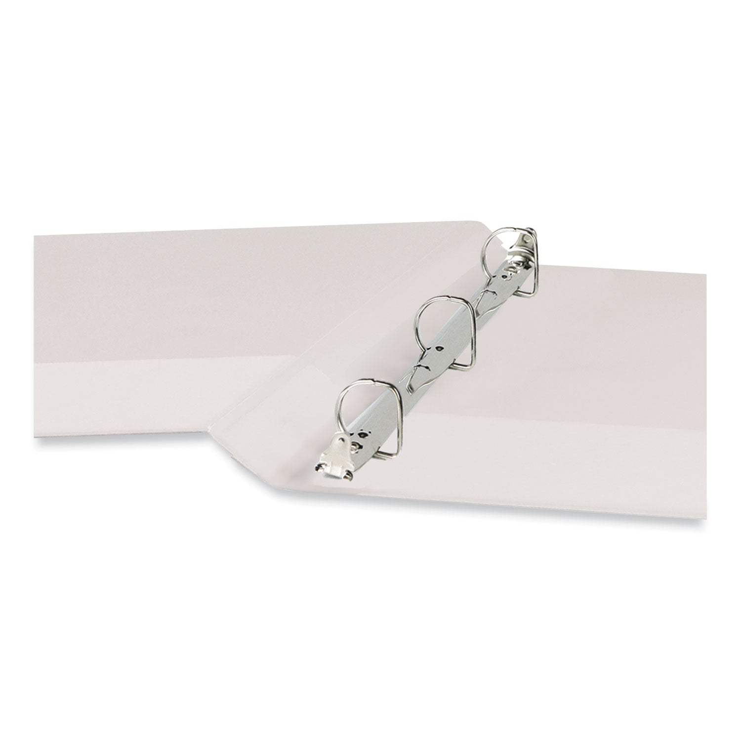 Universal® Slant D-Ring View Binder, 3 Rings, 0.5" Capacity, 11 x 8.5, White