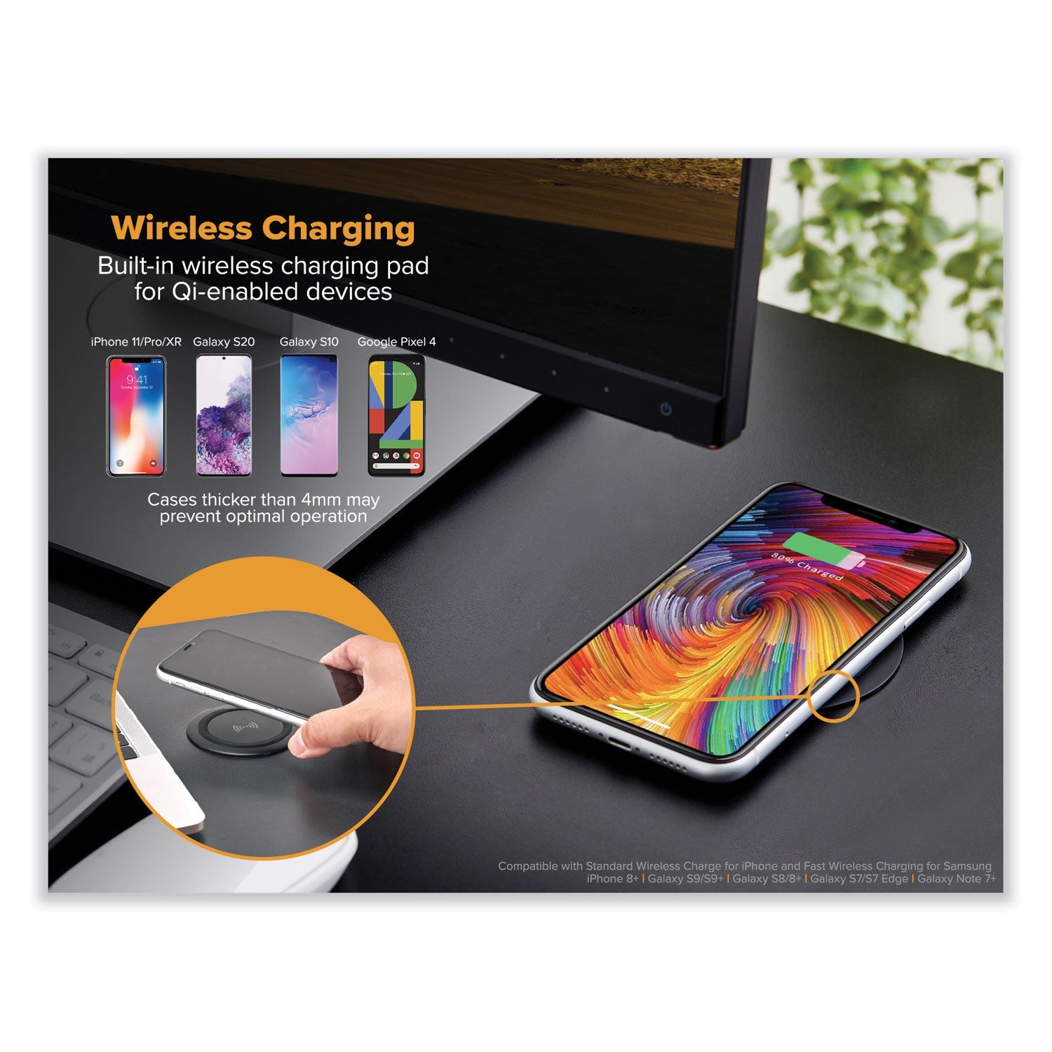 Bostitch® Manual Height Adjustable Standing Desk Converter, 22.05" x 31.34" x 1.26" to 15.75", Black