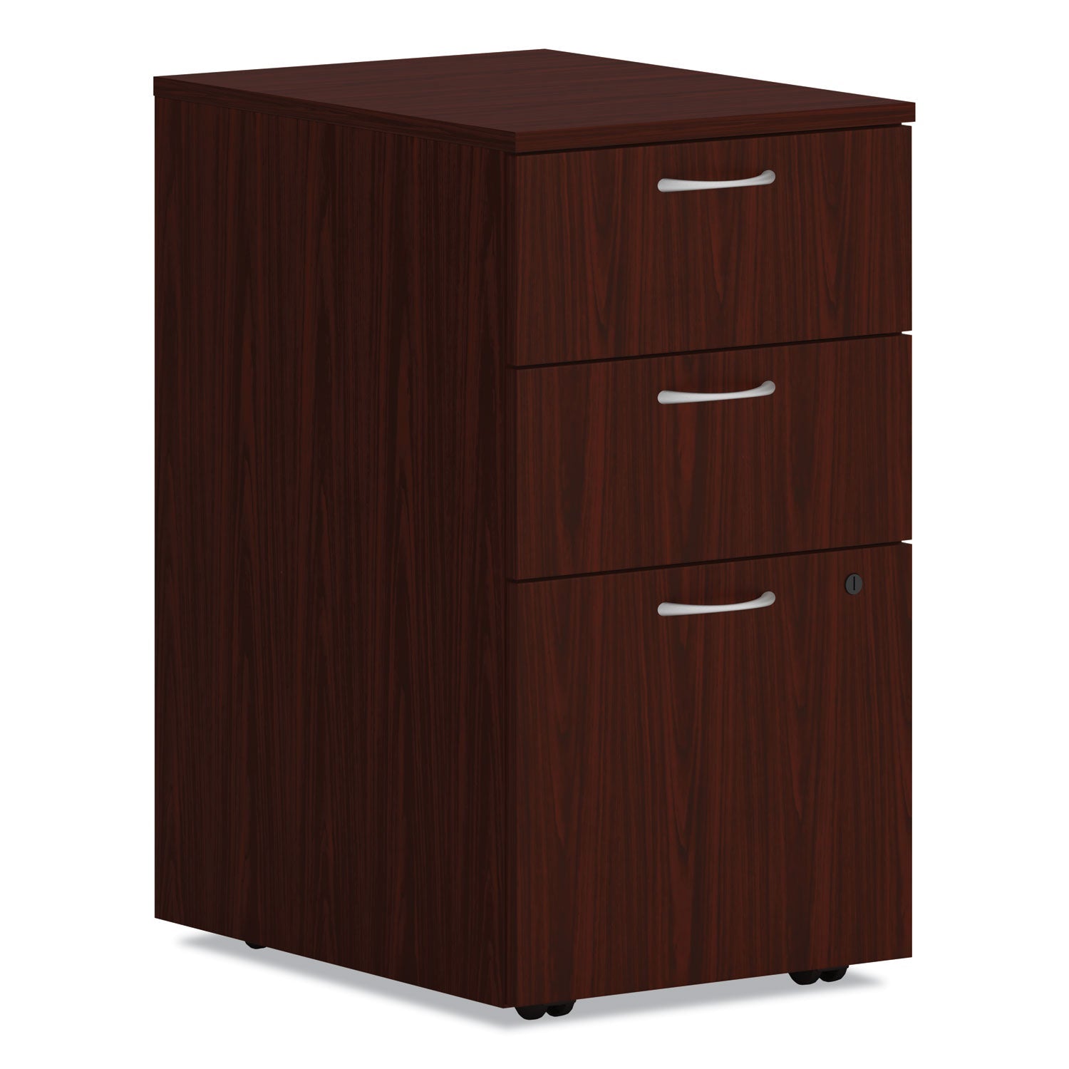 HON® Mod Mobile Pedestal | 3-Drawer Mahogany