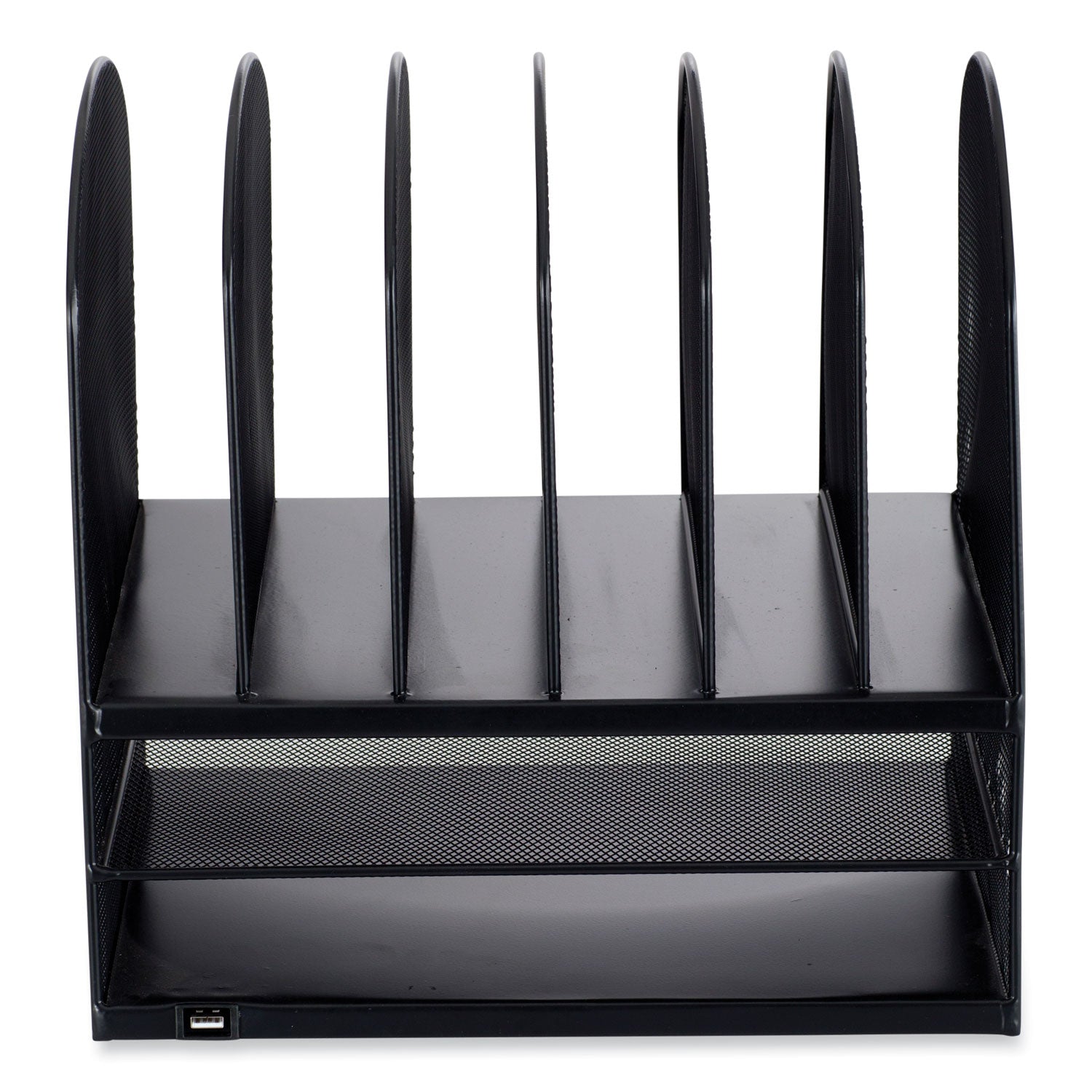 Onyx Powered Desk Organizer | Black