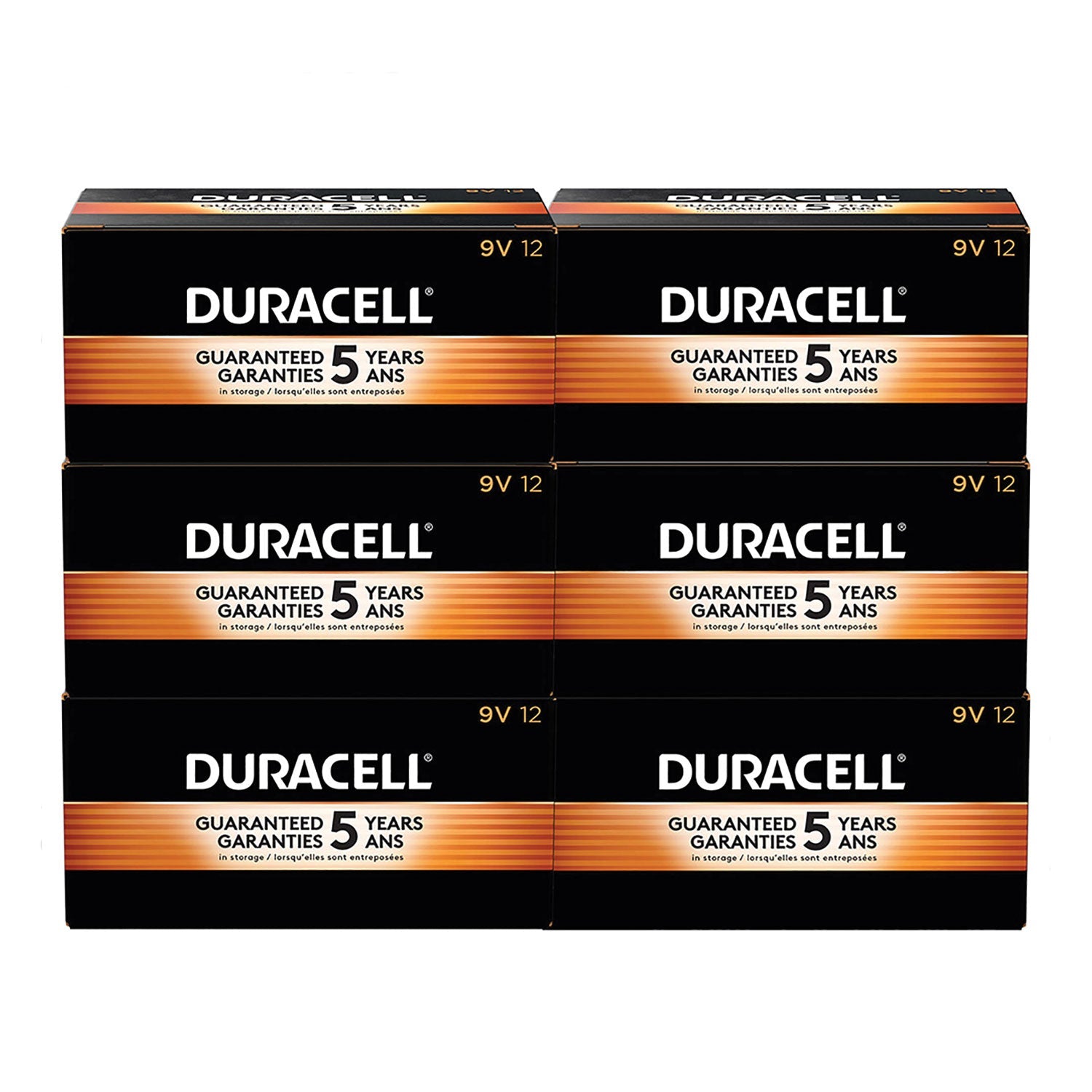Coppertop Alkaline 9v Batteries | Duracell® 72/Ctn