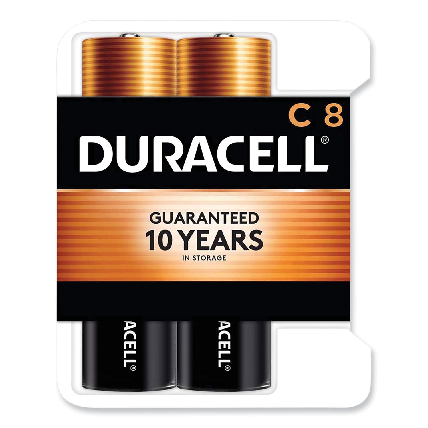 Duracell® Coppertop Alkaline C Batteries, 8/pack
