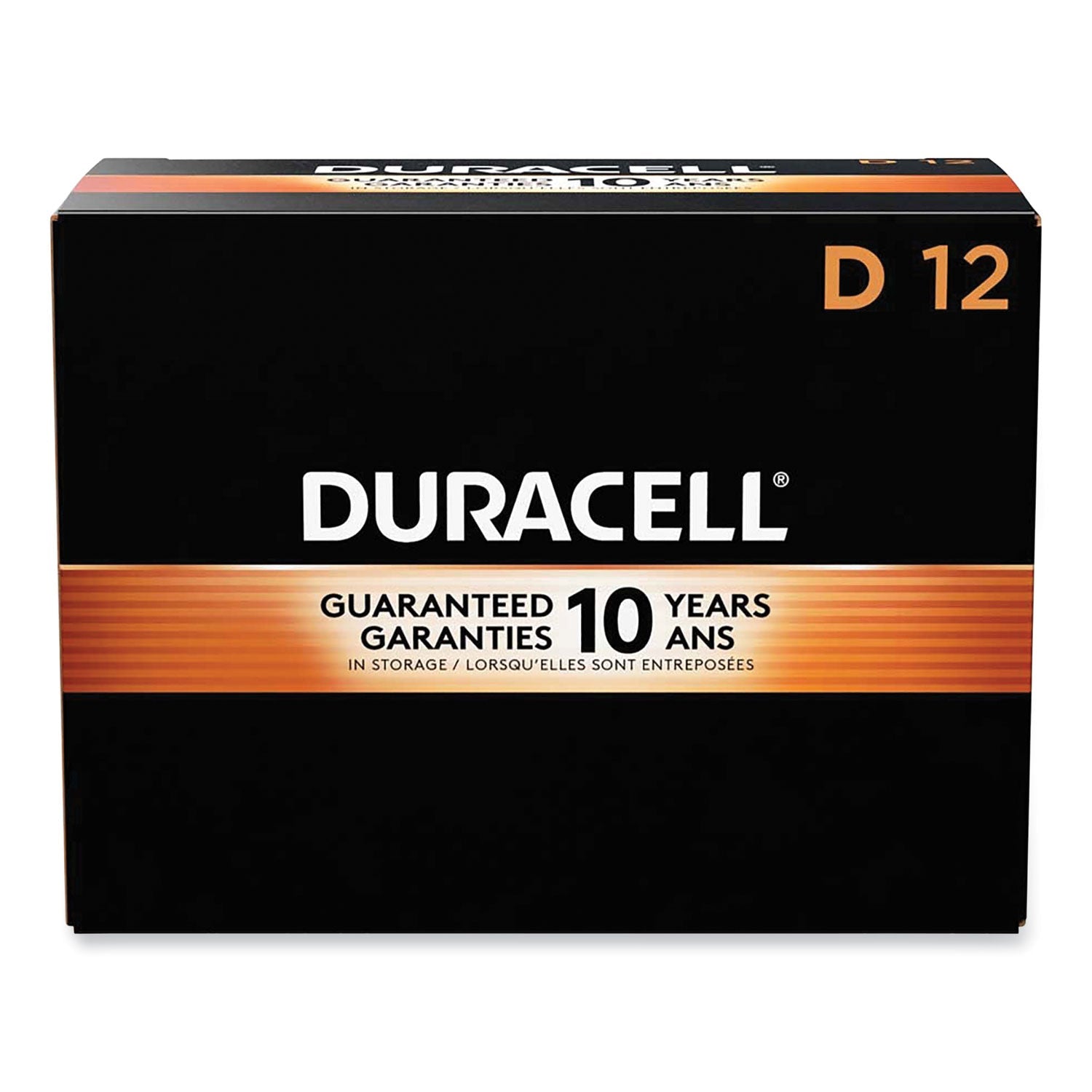 Duracell® Coppertop Alkaline D Batteries, 12/box
