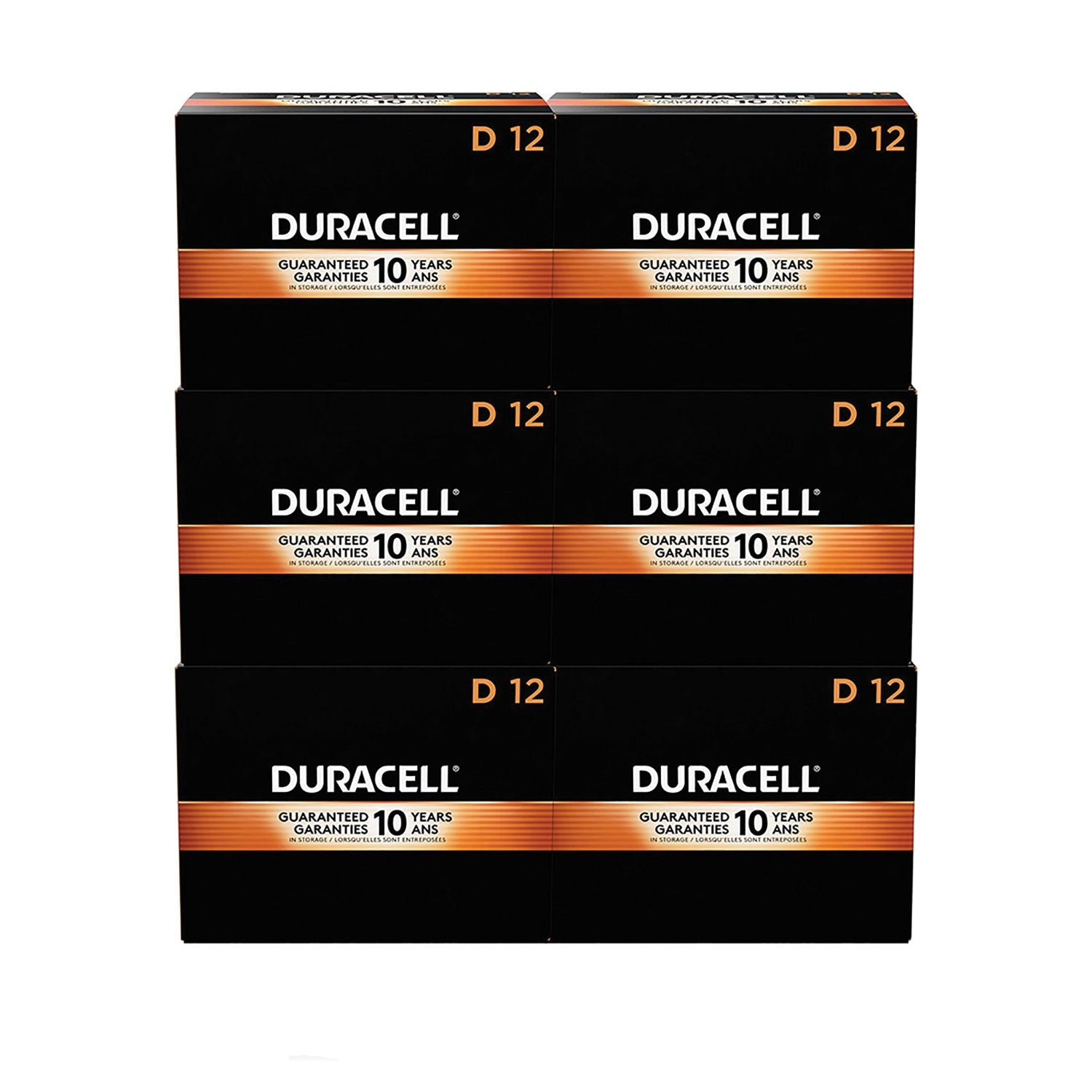 Coppertop Alkaline D Batteries | Duracell® 72/Ctn