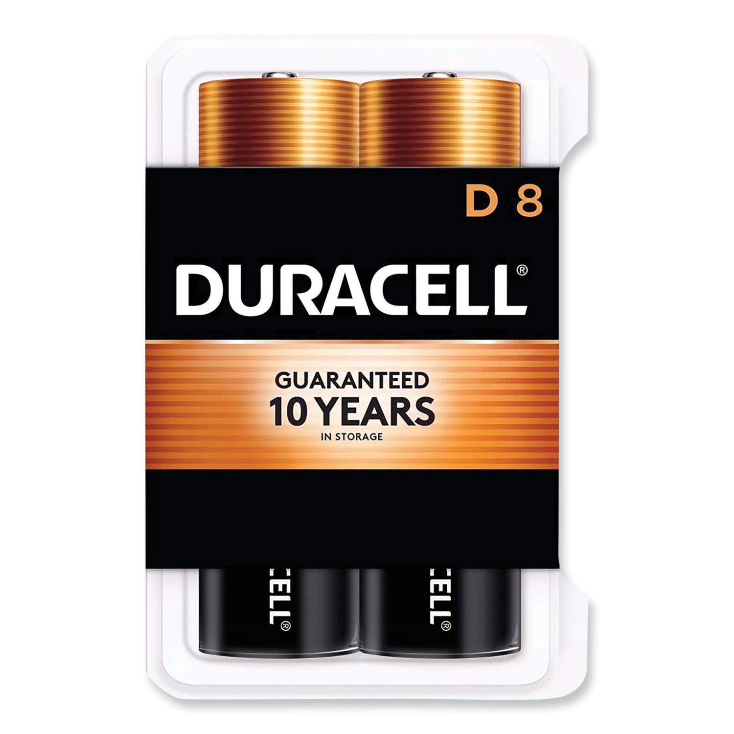 Duracell CopperTop Alkaline D Batteries | 8/Pack
