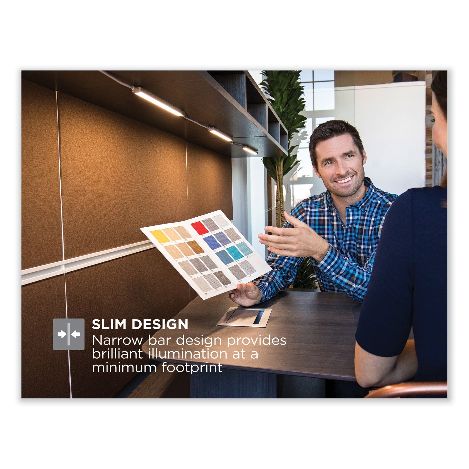 BLACK+DECKER LED Dimmable Under Counter Office Lighting with Motion Sensor and Magnetic Option One-Bar Kit, 0.78w x 0.39h