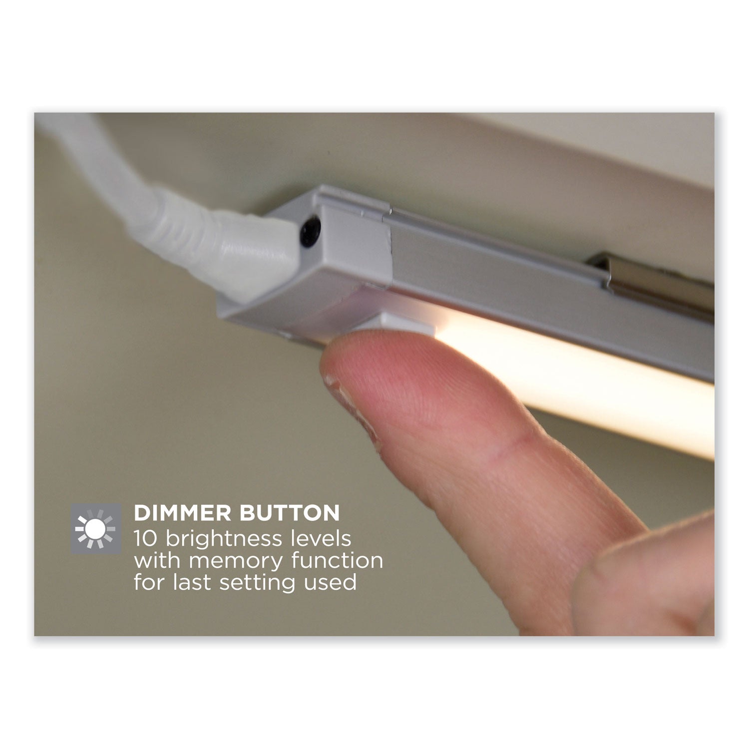 BLACK+DECKER LED Dimmable Under Counter Office Lighting with Motion Sensor and Magnetic Option One-Bar Kit, 0.78w x 0.39h