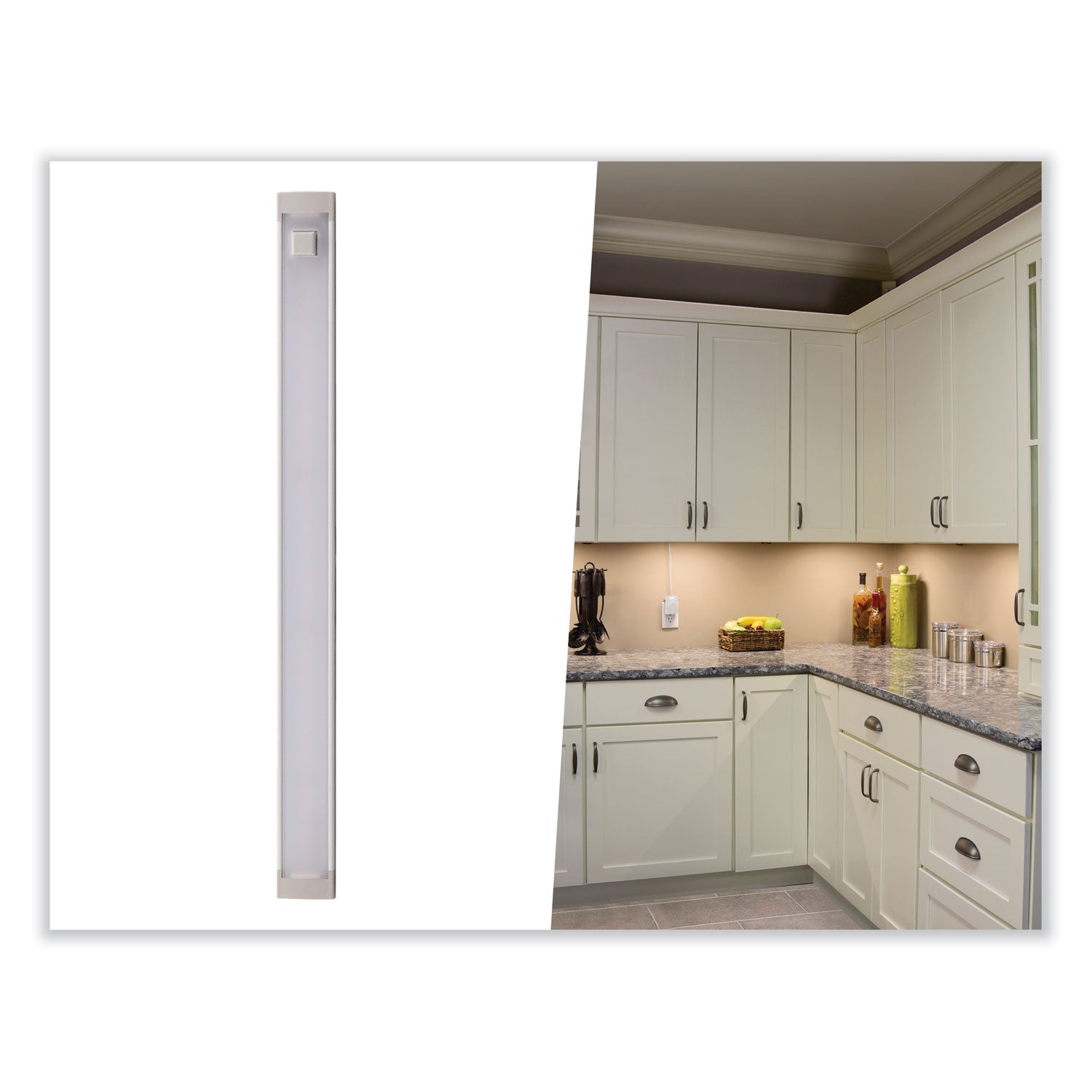 BLACK+DECKER LED Dimmable Under Counter Lighting with Motion Sensor and Magnetic Option One-Bar Kit, 0.78w x 0.39h, 9" Length