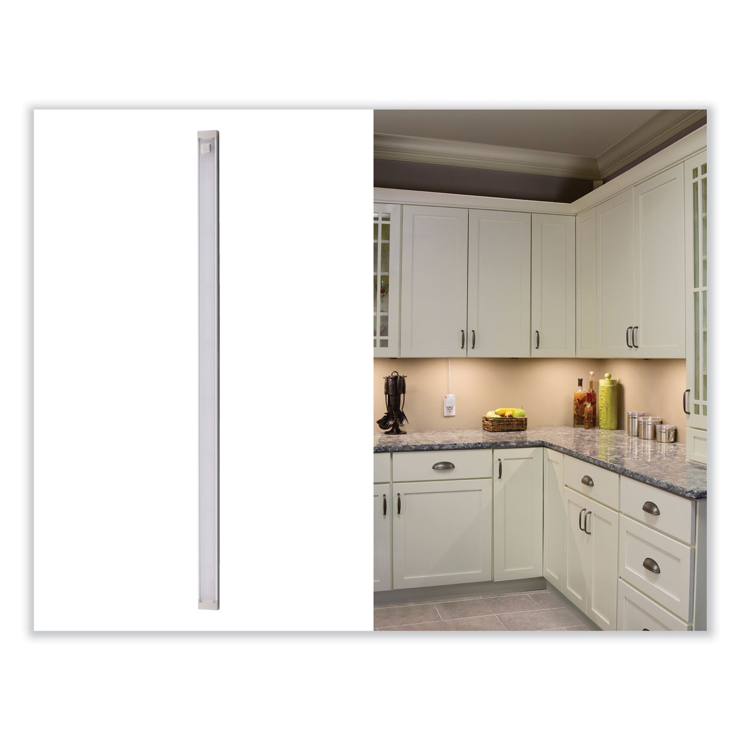 BLACK+DECKER LED Dimmable Under Counter Lighting with Motion Sensor and Magnetic Option One-Bar Kit, 0.78w x 0.39h, 18" Length