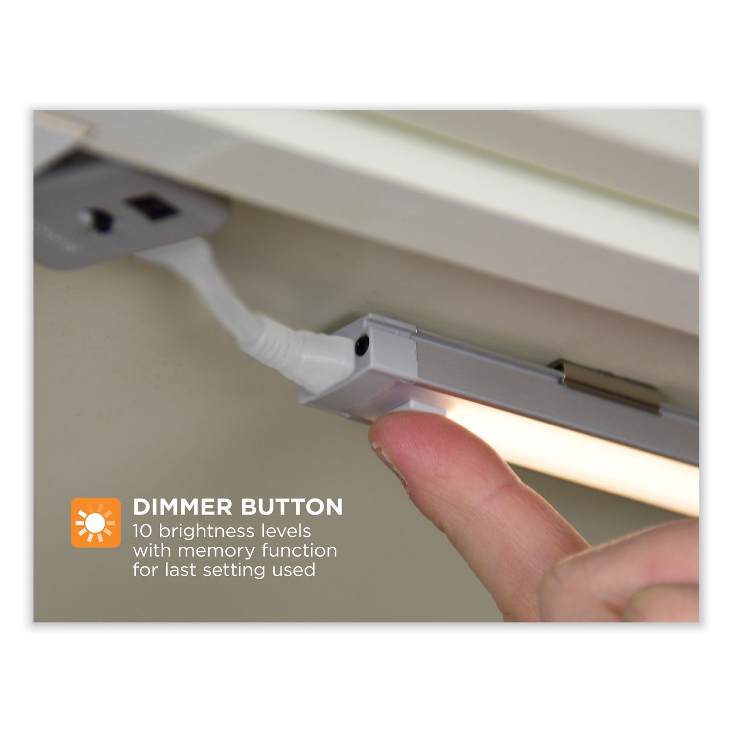 BLACK+DECKER LED Dimmable Under Counter Lighting with Motion Sensor and Magnetic Option One-Bar Kit, 0.78w x 0.39h, 9" Length