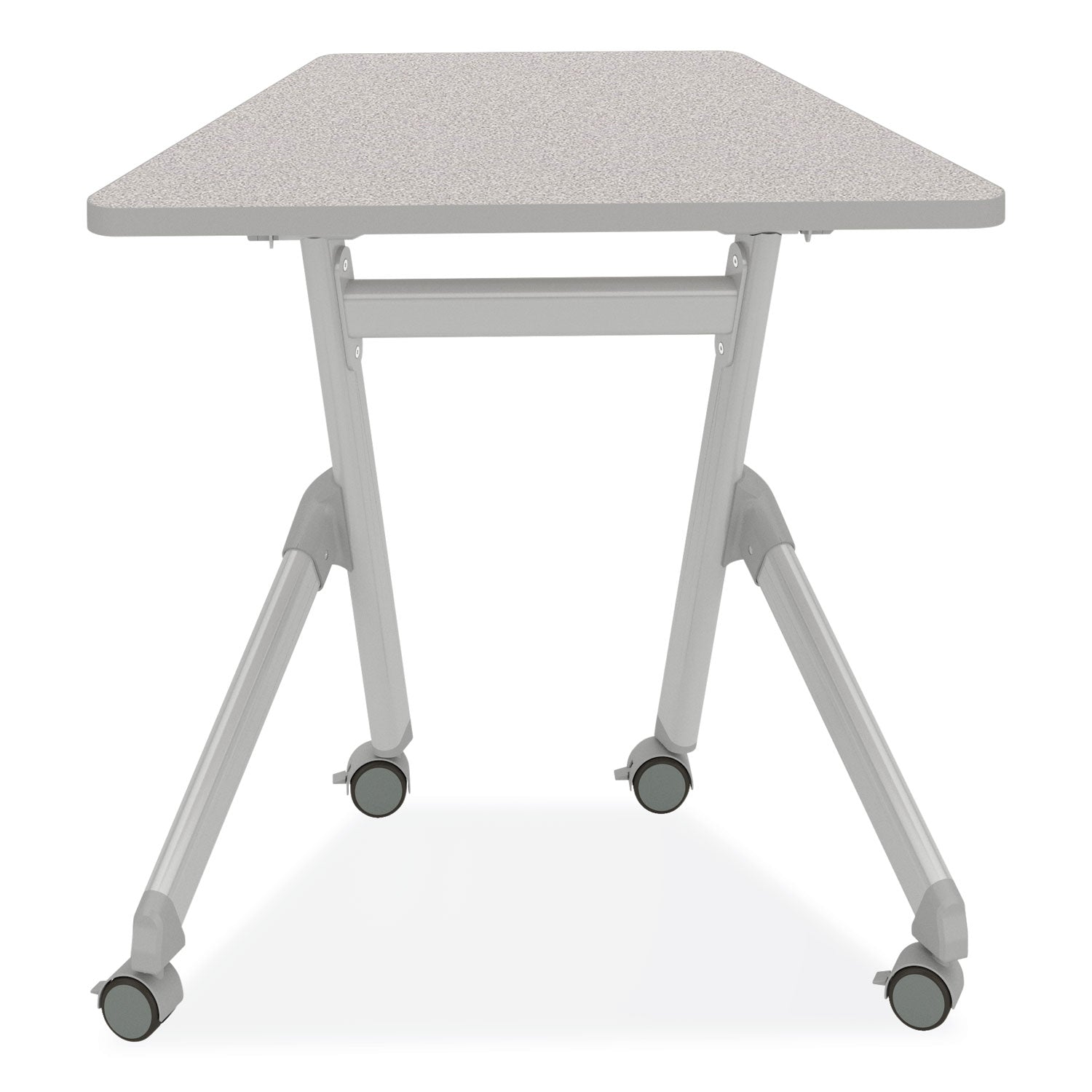 Safco® Learn Nesting Trapezoid Desk, 32.83" x 22.25" to 29.5", Gray