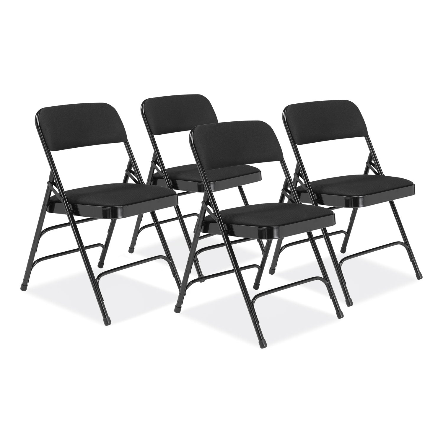 2300 Series Fabric Folding Chair | Black, 4/Carton