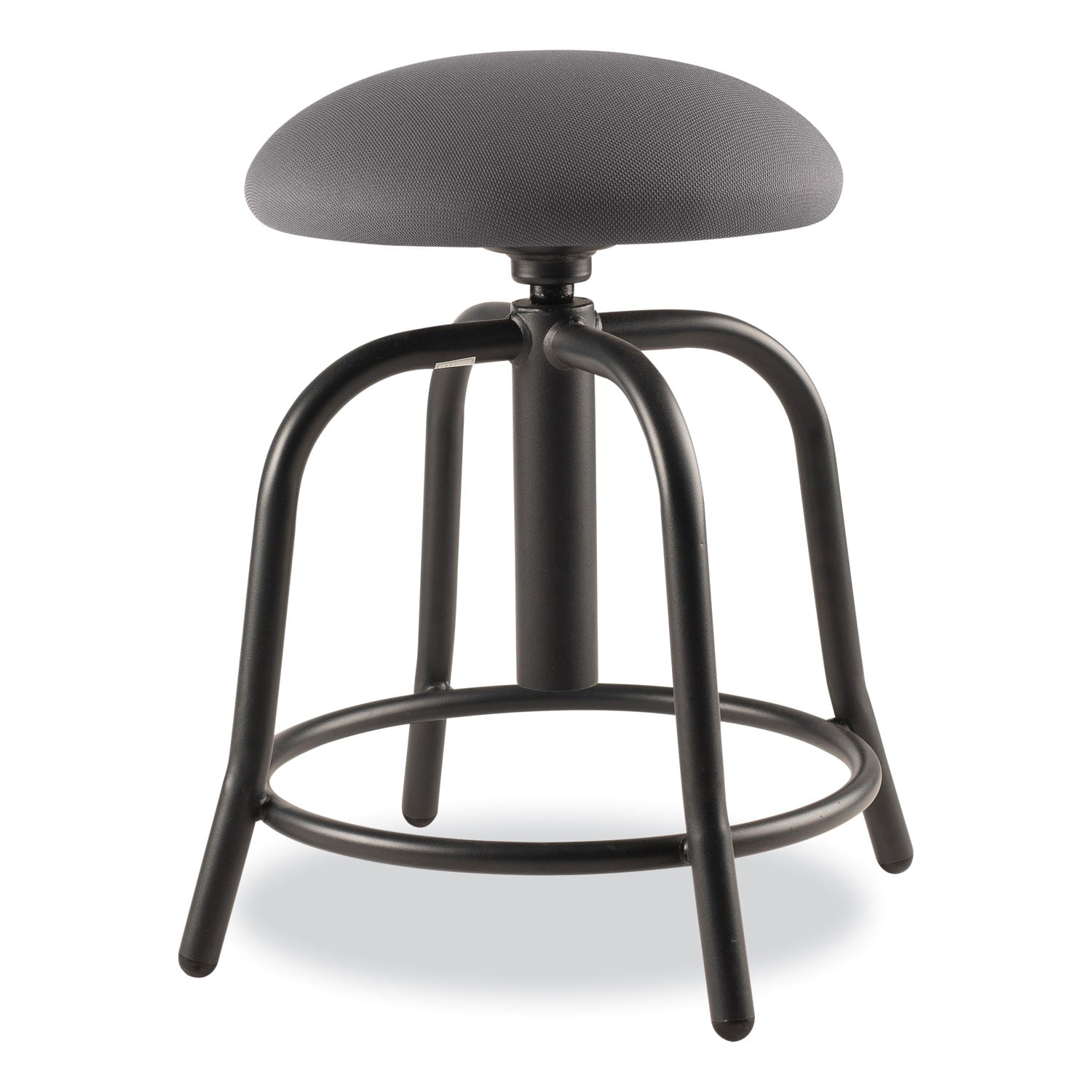Adj Height Fabric Seat Stool | 18"-25", Charcoal