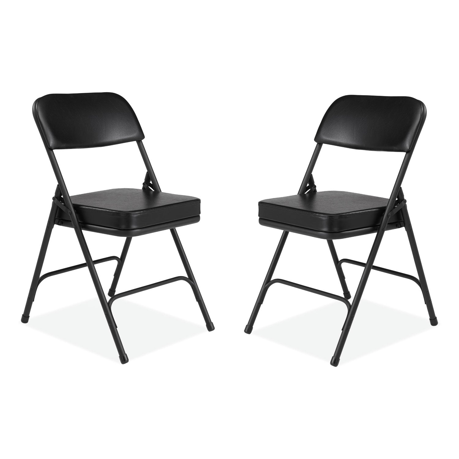 3200 Series Vinyl Folding Chair | Black, 2/Carton