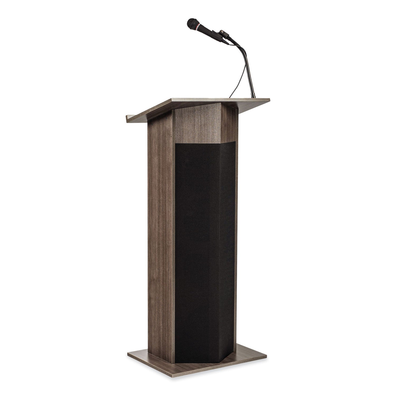 Oklahoma Sound® Power Plus Lectern, 22 x 17 x 46, Ribbonwood