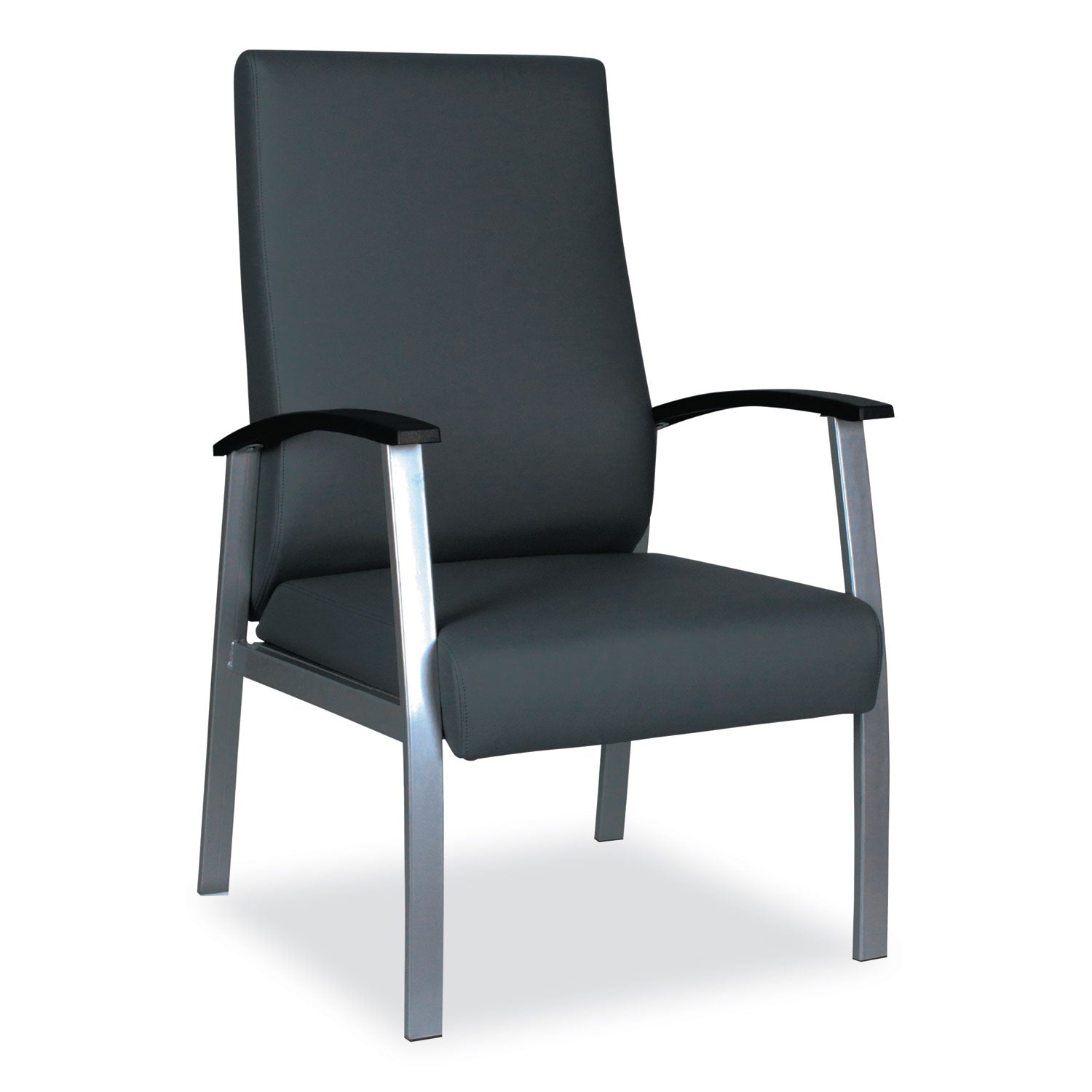 metaLounge Series High-Back Guest Chair | Black