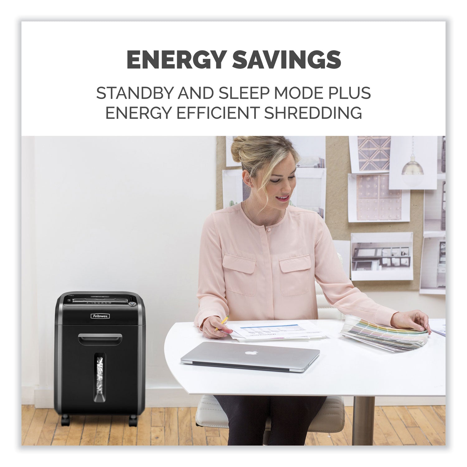 Fellowes® Powershred 79ci 100% Jam Proof Cross-Cut Shredder, 16 Manual Sheet Capacity