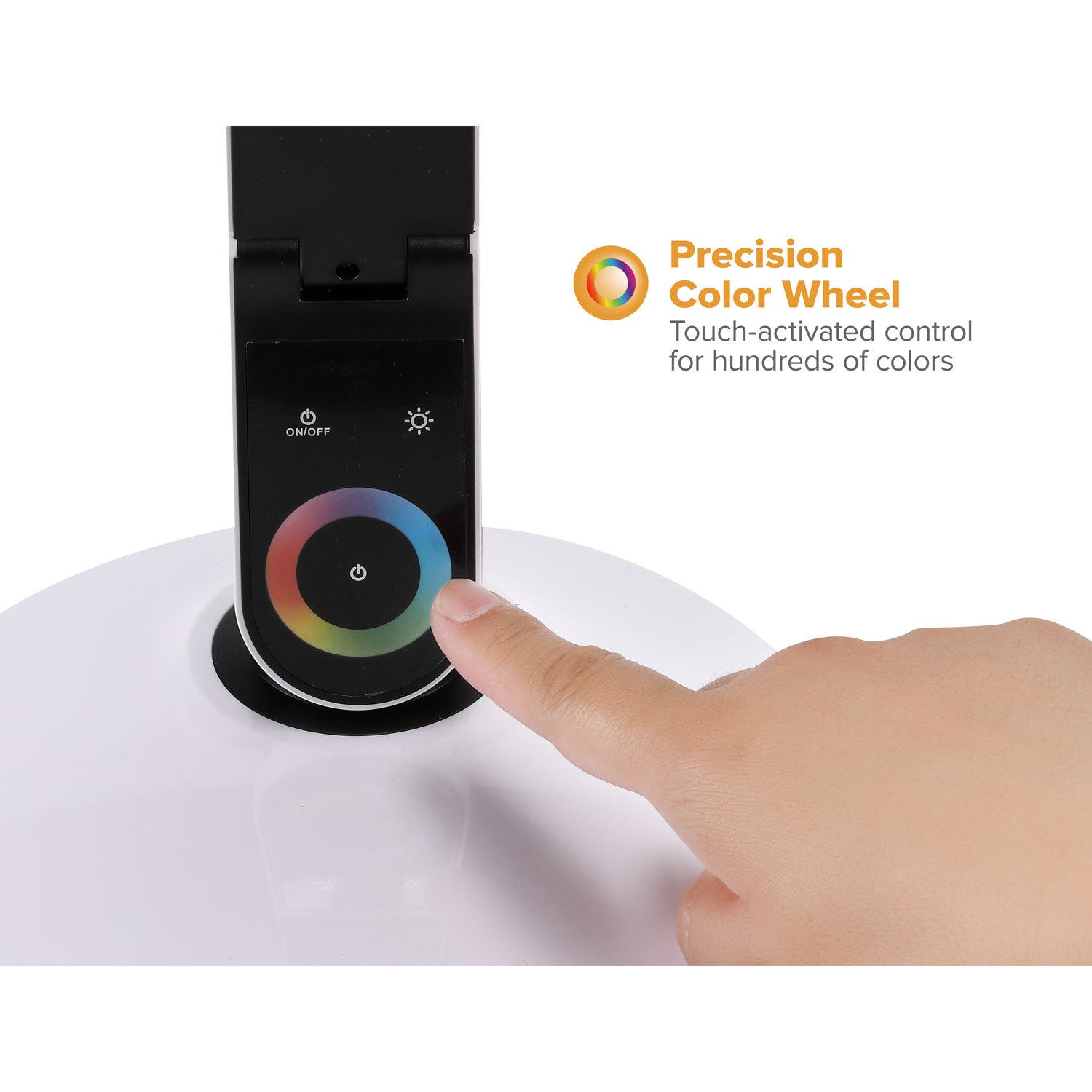 Bostitch® Office Color Changing Desk Lamp with RGB Arm, 20" High, White