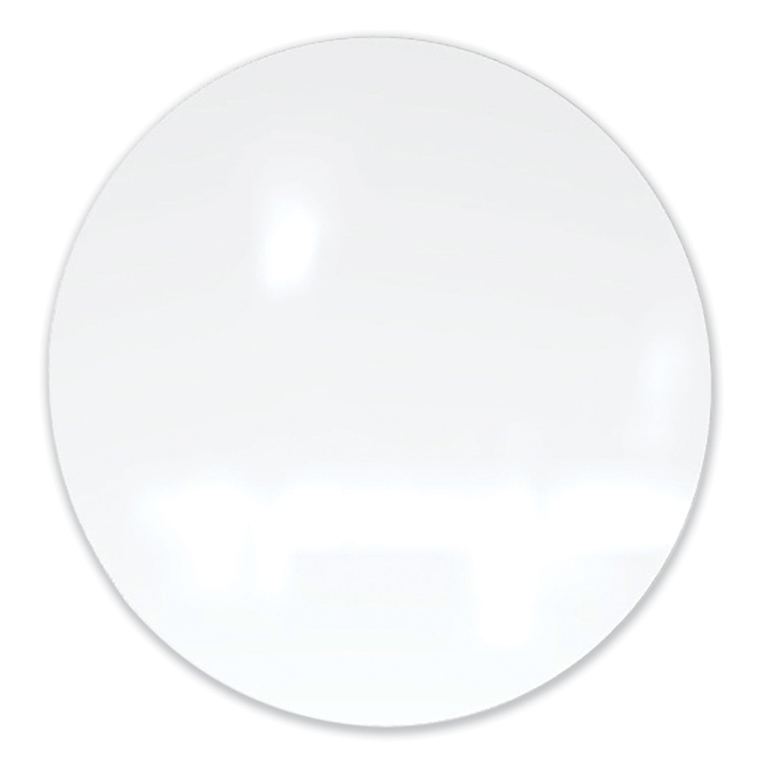 Ghent Coda Low Profile Circular Magnetic Glassboard, 24" x 24", White Surface
