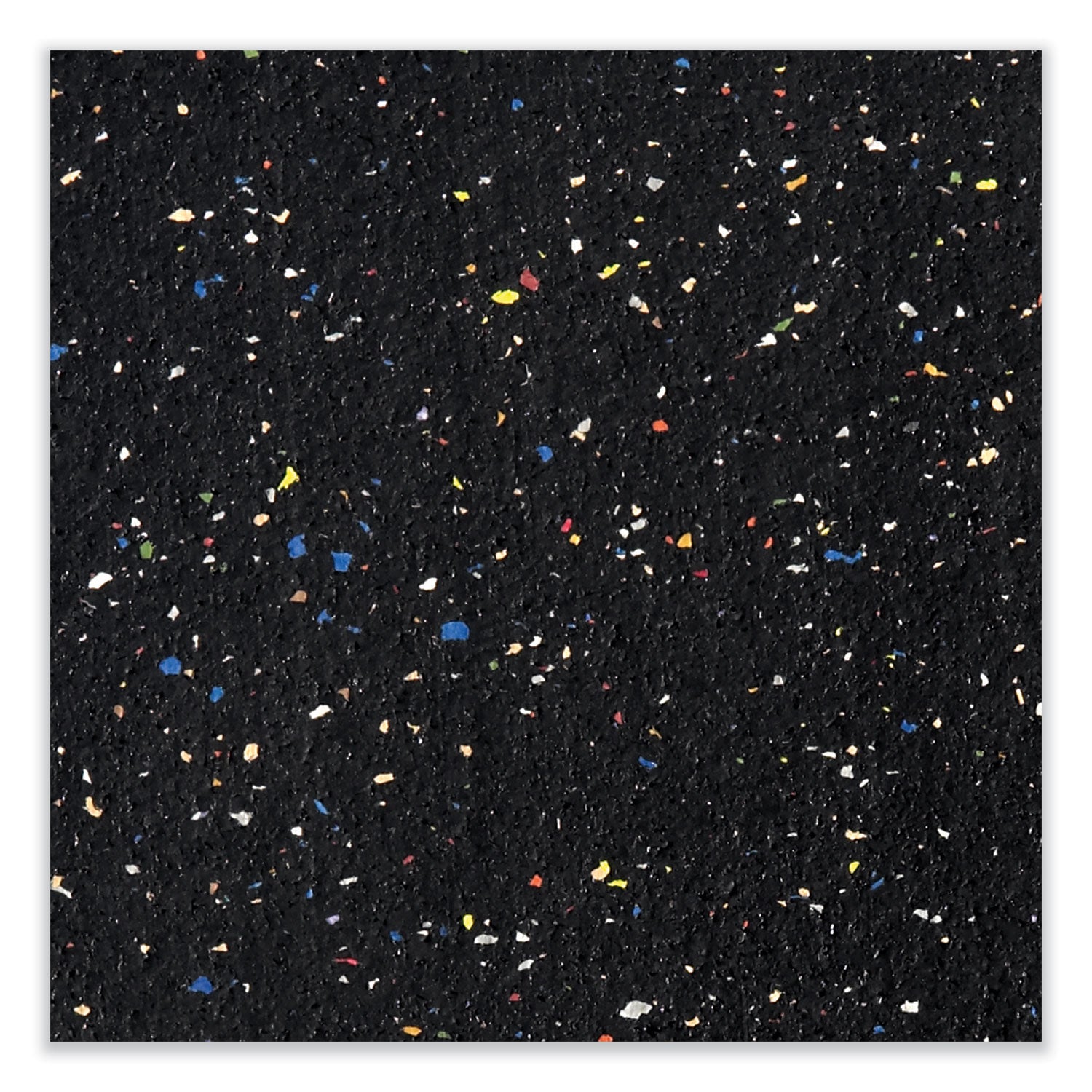 Ghent Aluminum-Frame Recycled Rubber Bulletin Boards, 120.5" x 48.5", Confetti Surface, Satin Aluminum Frame