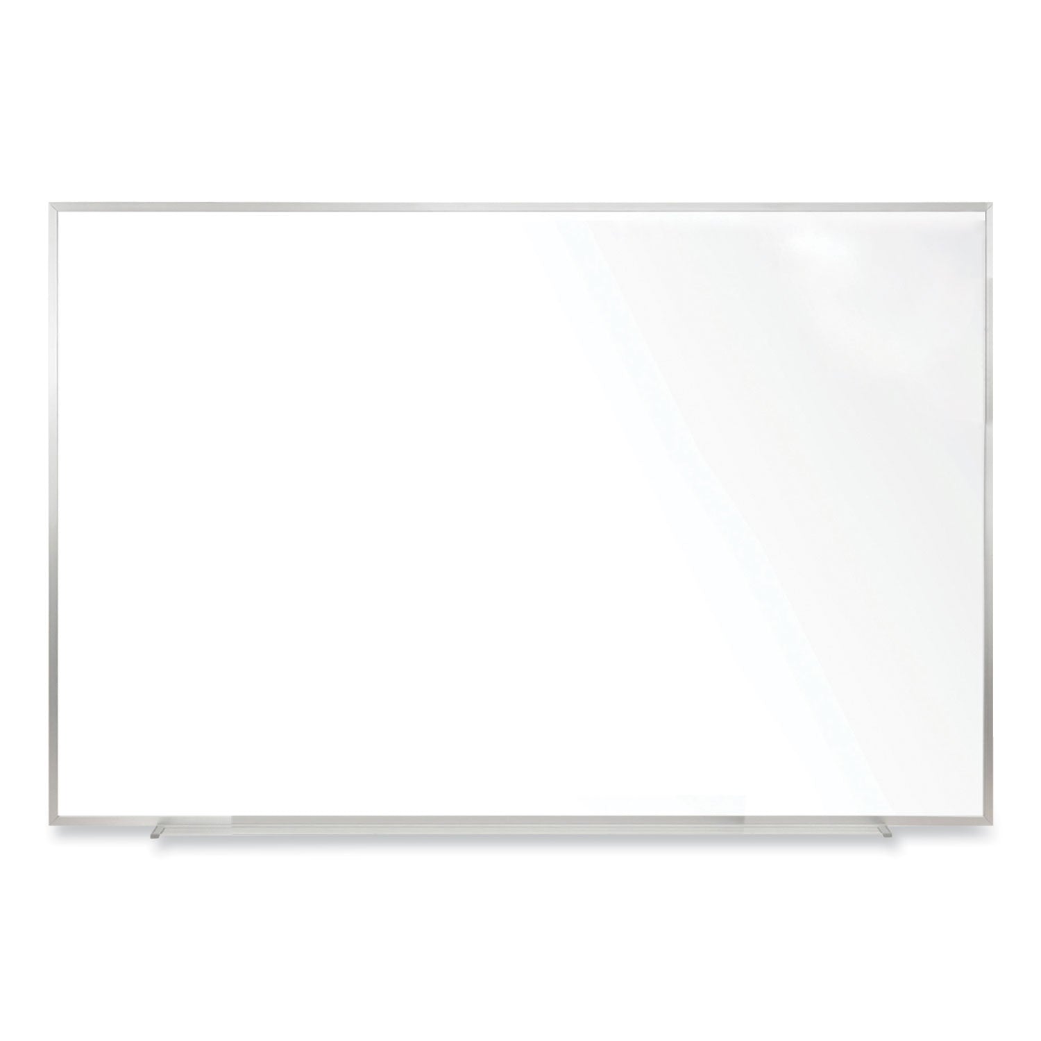 Ghent Non-Magnetic Whiteboard with Aluminum Frame, 48.63" x 48.47", White Surface, Satin Aluminum Frame