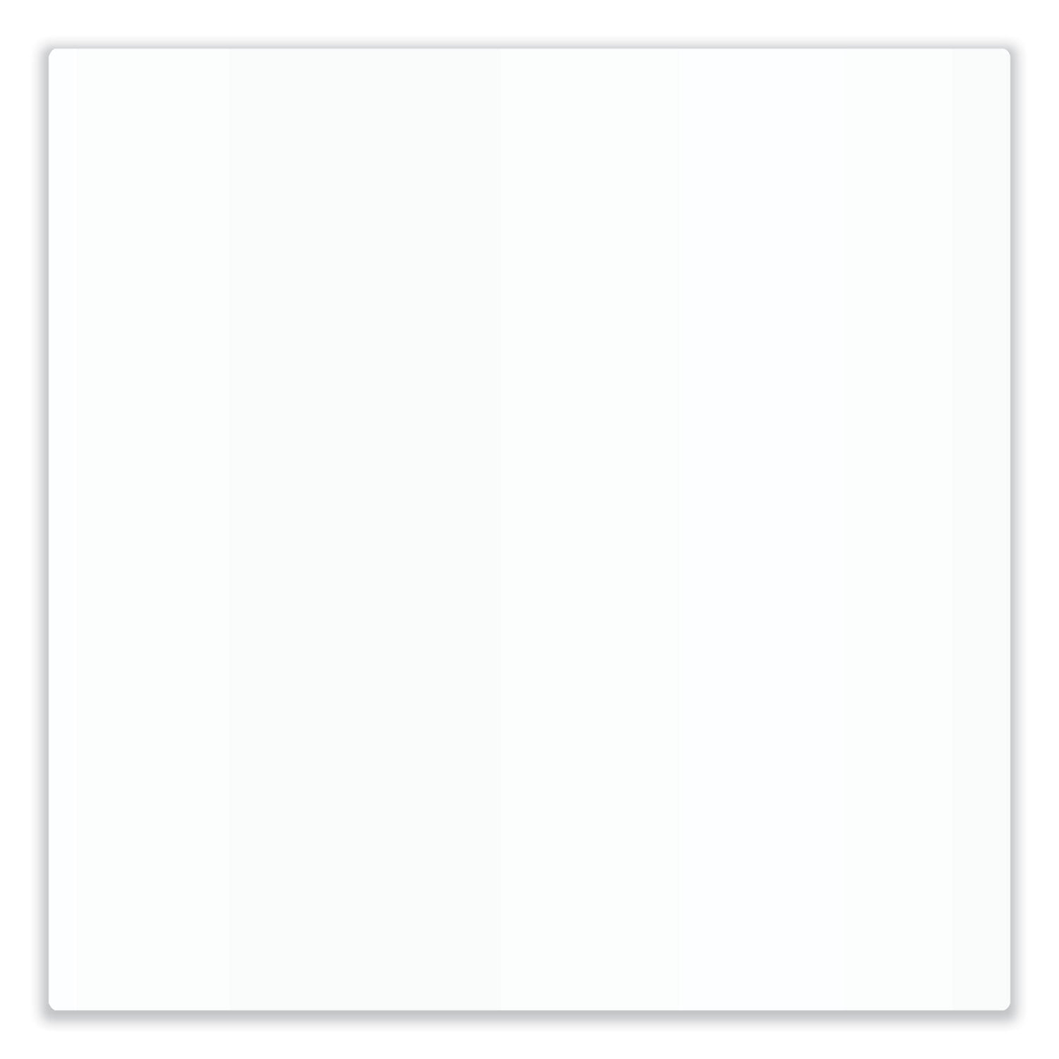 Ghent Aria Low-Profile Frameless Magnetic Glassboard, 48" x 36", White Surface