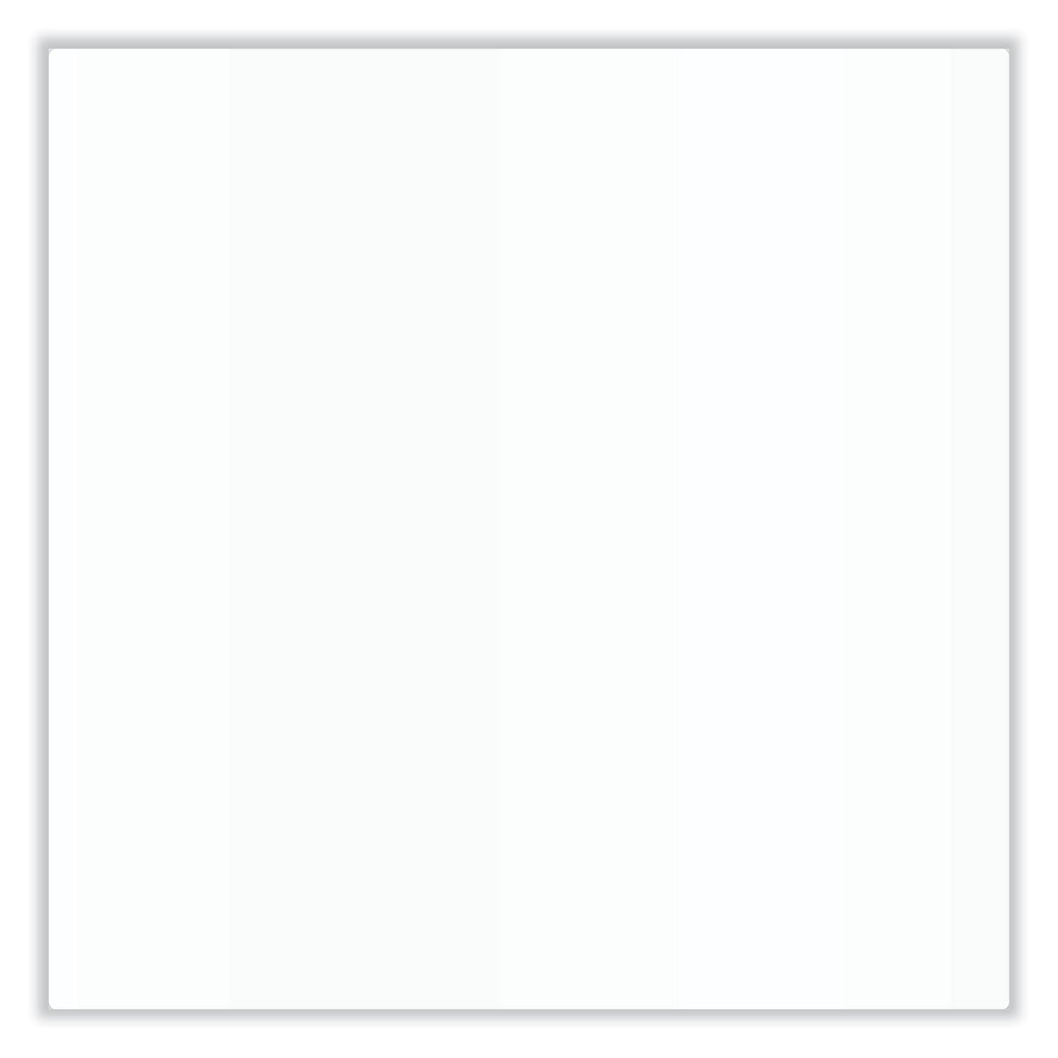 Ghent Aria Low-Profile Frameless Magnetic Glassboard, 72" x 48", White Surface