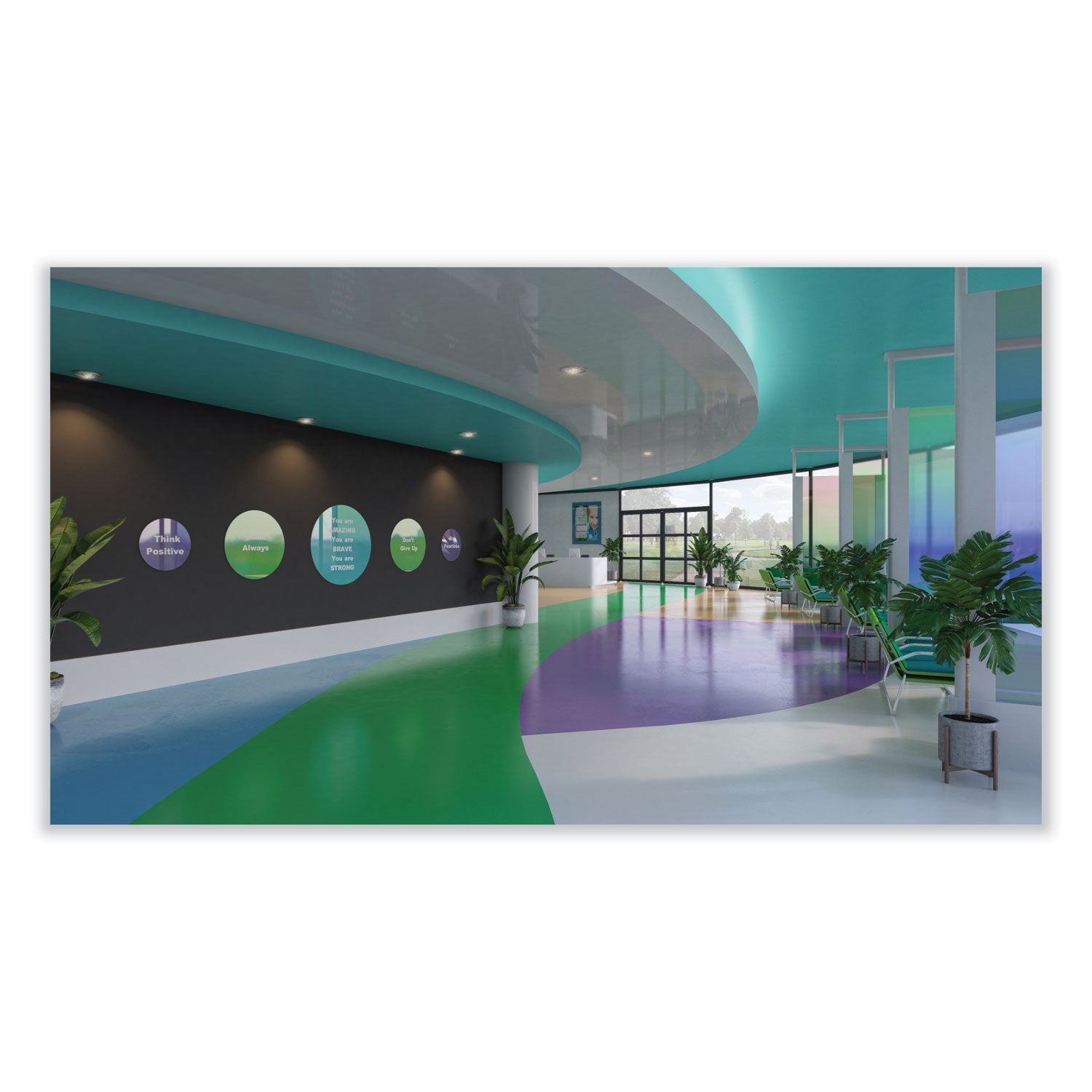 Ghent Coda Low Profile Circular Magnetic Glassboard, 36" x 36", White Surface