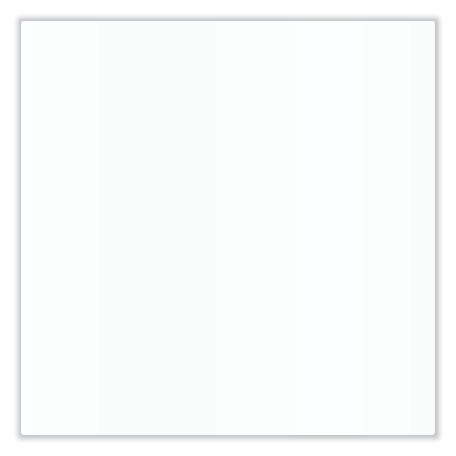 Ghent Aria Low-Profile Frameless Magnetic Glassboard, 120" x 48", White Surface