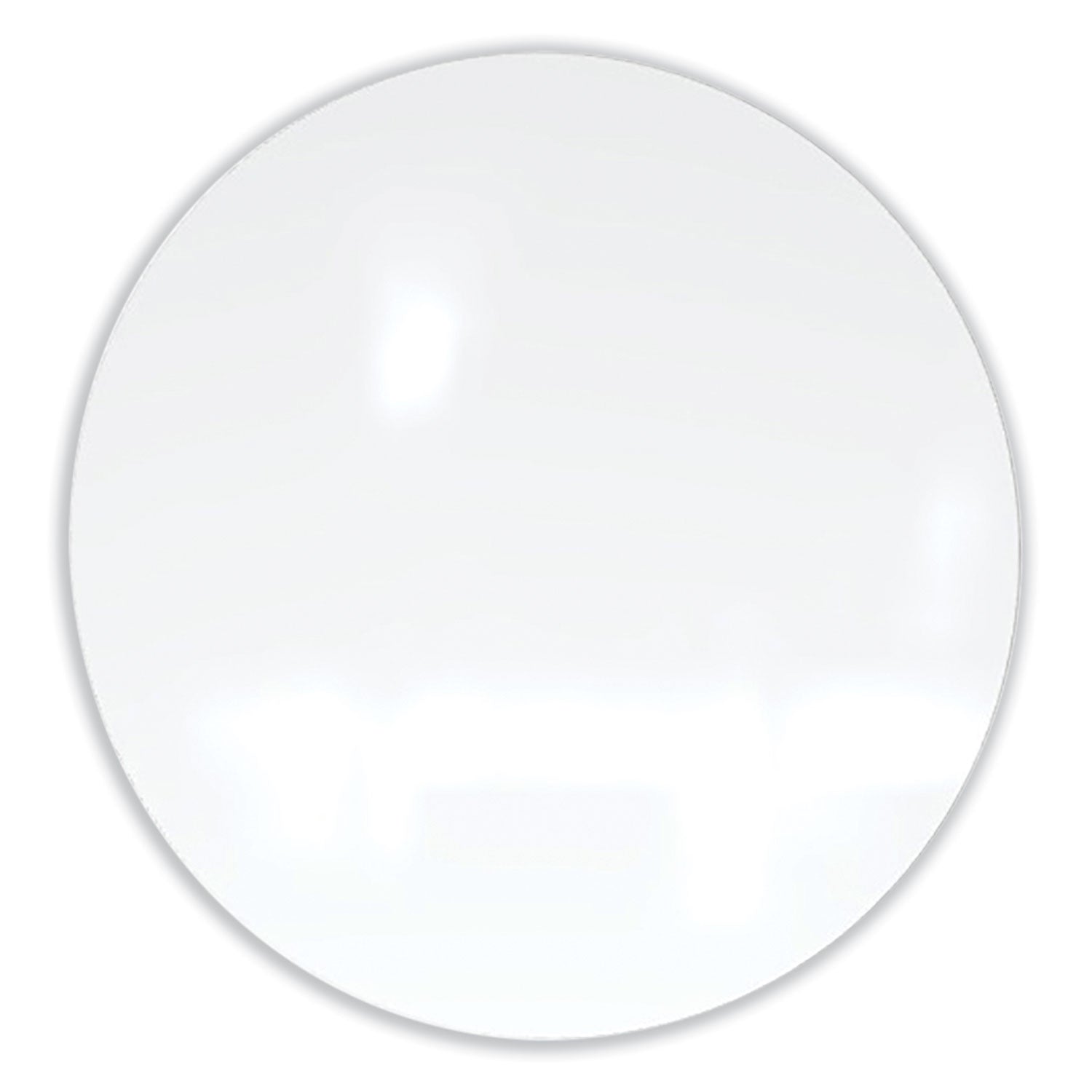Ghent Coda Low Profile Circular Magnetic Glassboard, 48" x 48", White Surface
