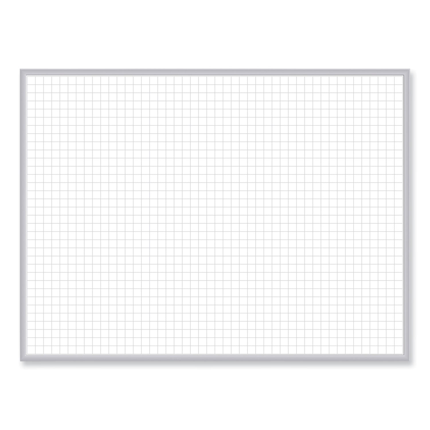 Ghent Non-Magnetic Whiteboard with Aluminum Frame, 48" x 35.81", White Surface, Satin Aluminum Frame