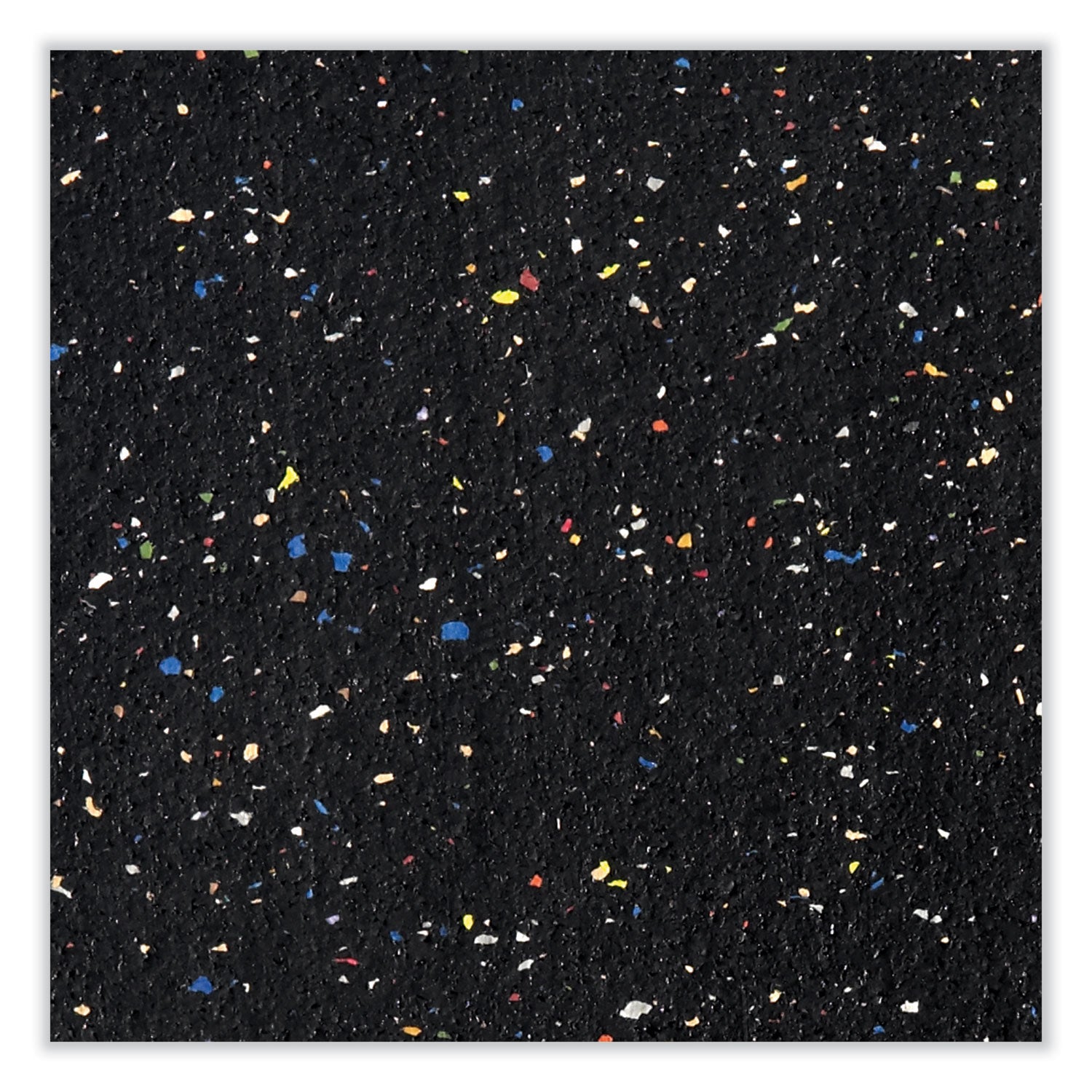 Ghent Aluminum-Frame Recycled Rubber Bulletin Boards, 144.5" x 48.5", Confetti Surface, Satin Aluminum Frame