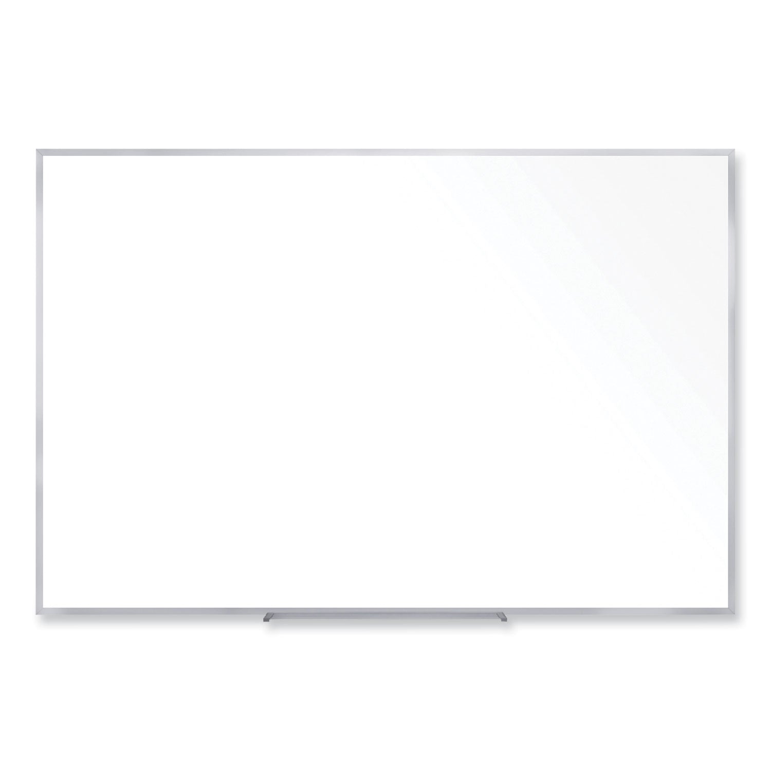 Ghent Non-Magnetic Whiteboard with Aluminum Frame, 60.63" x 48.47", White Surface, Satin Aluminum Frame