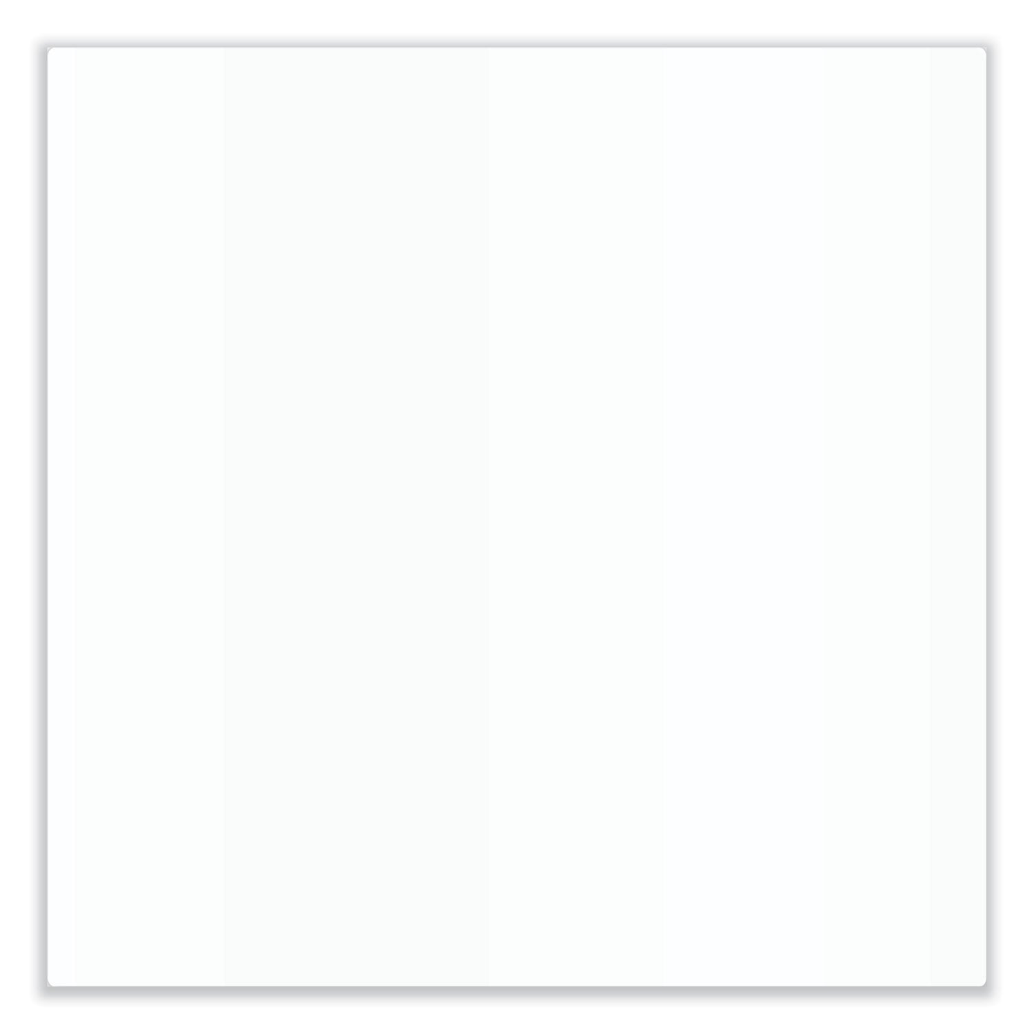 Ghent Aria Low-Profile Frameless Magnetic Glassboard, 36" x 24", White Surface