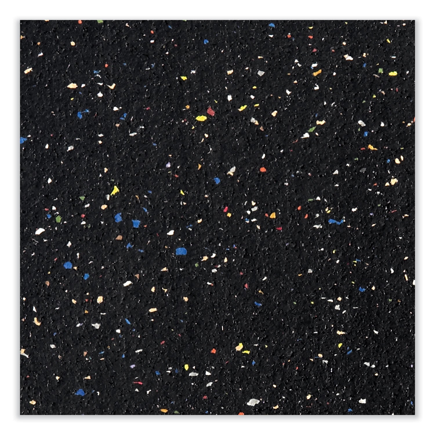 Ghent Aluminum-Frame Recycled Rubber Bulletin Boards, 36" x 24", Confetti Surface, Satin Aluminum Frame