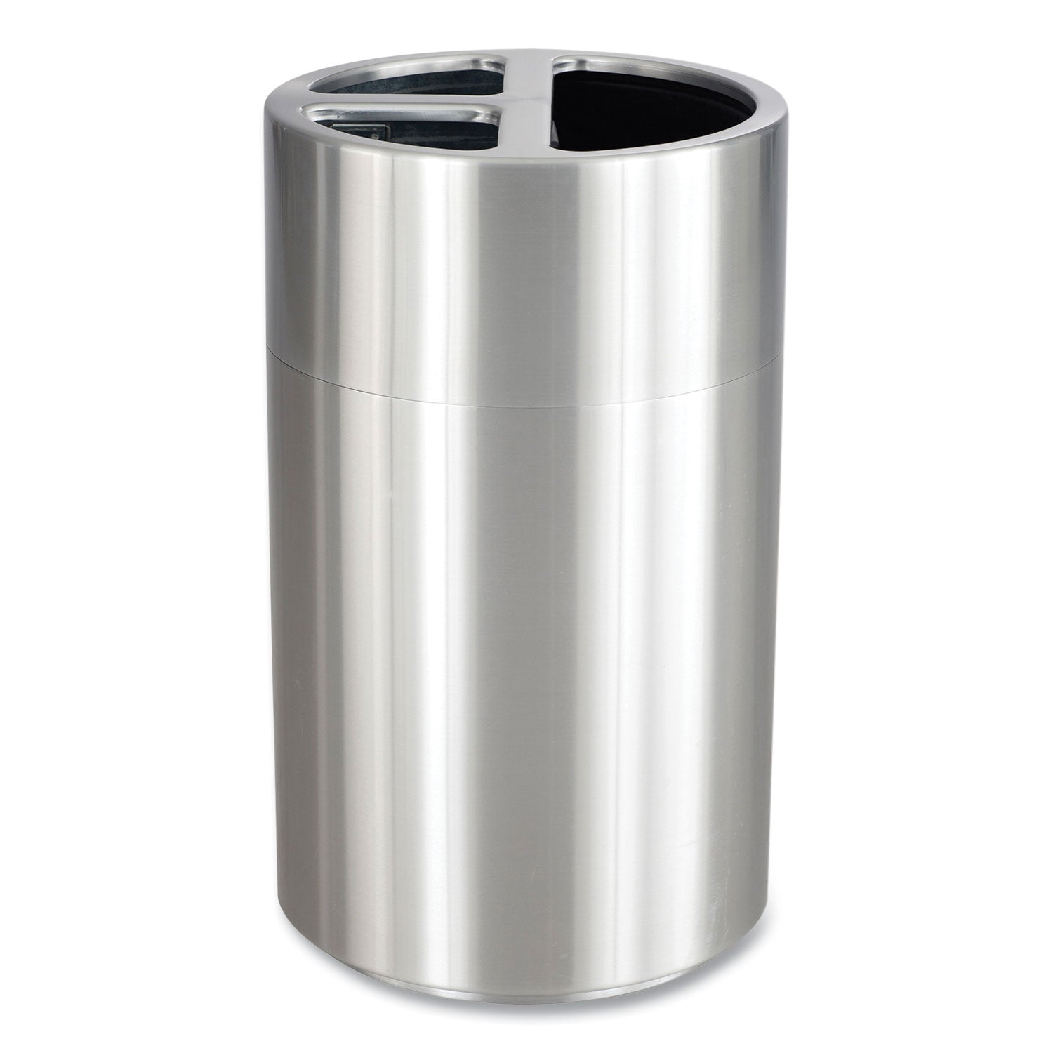 Triple Recycling Receptacle | 40 Gal Aluminum