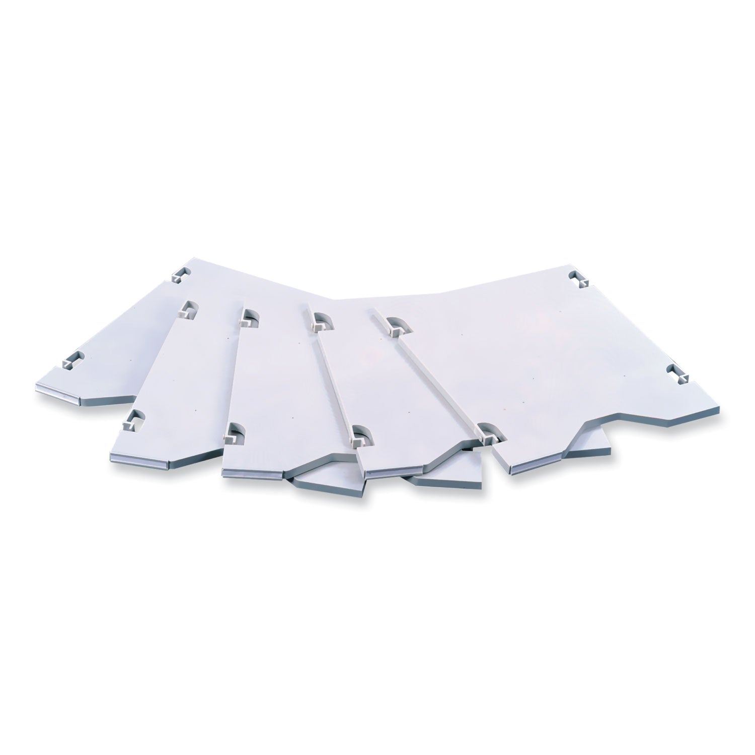 Safco® E-Z Sort Additional Mail Trays, 5 Shelves, 11 x 12.5 x 0.5, Gray