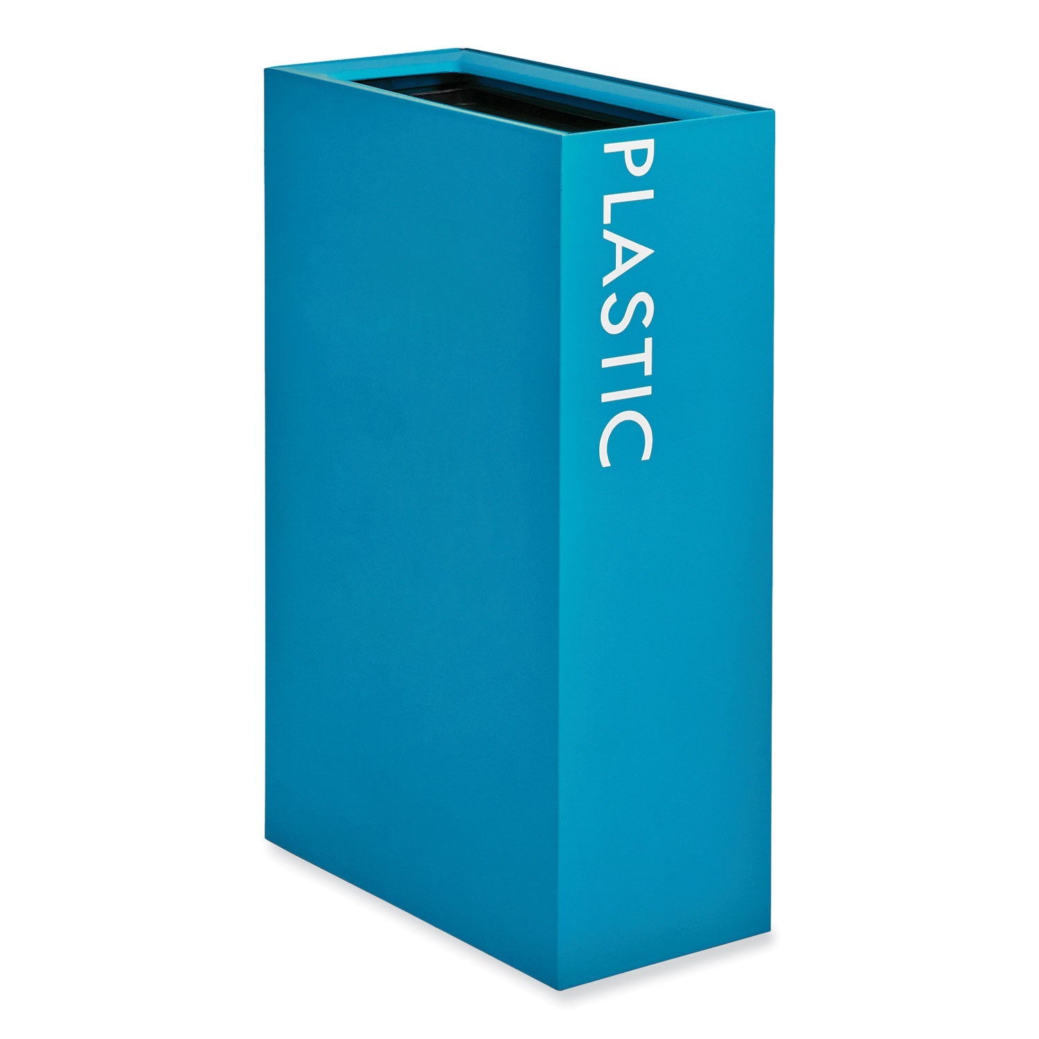 Recycling Center Receptacle | 29 Gal Blue Steel