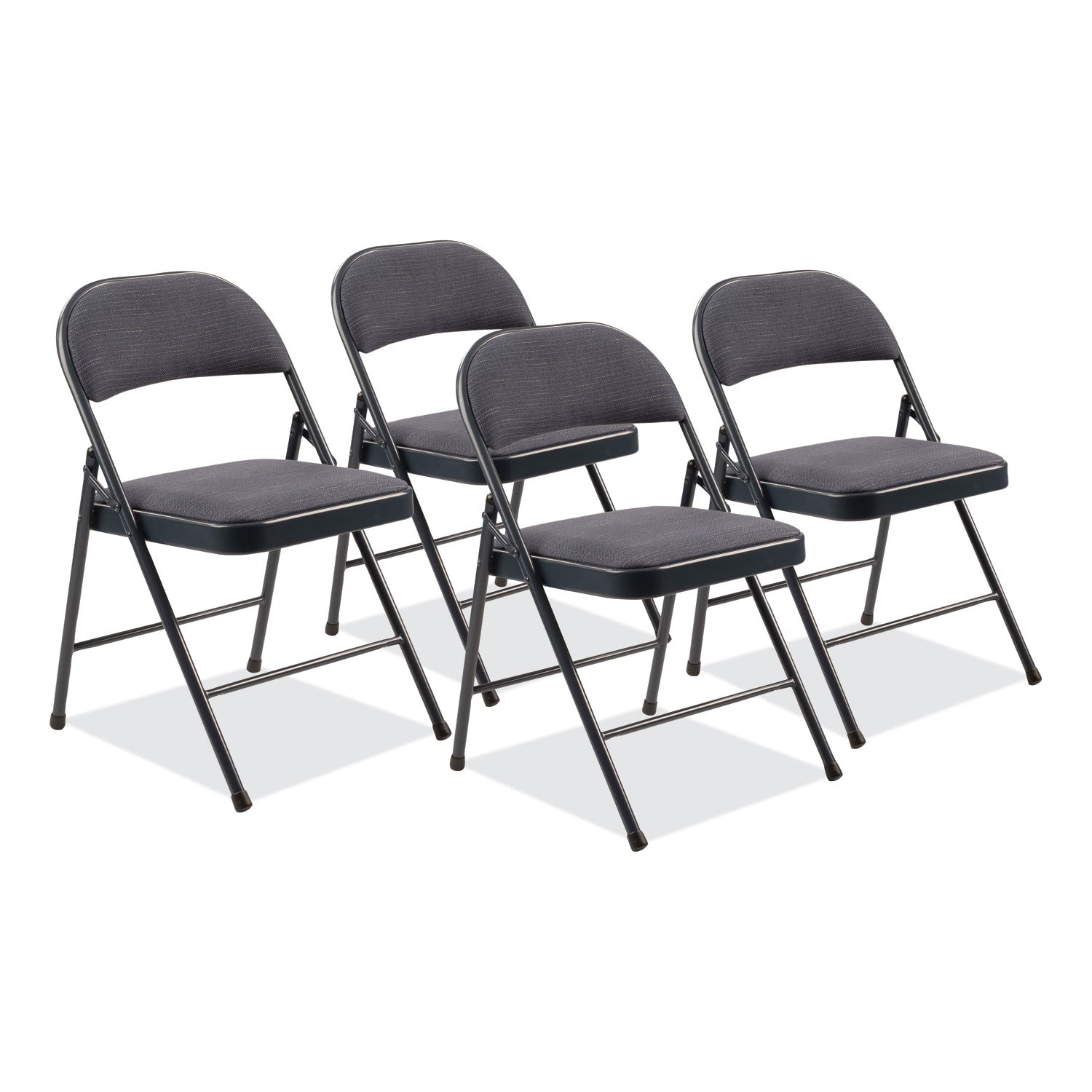970 Series Fabric Padded Folding Chair | Blue, 4/Ctn